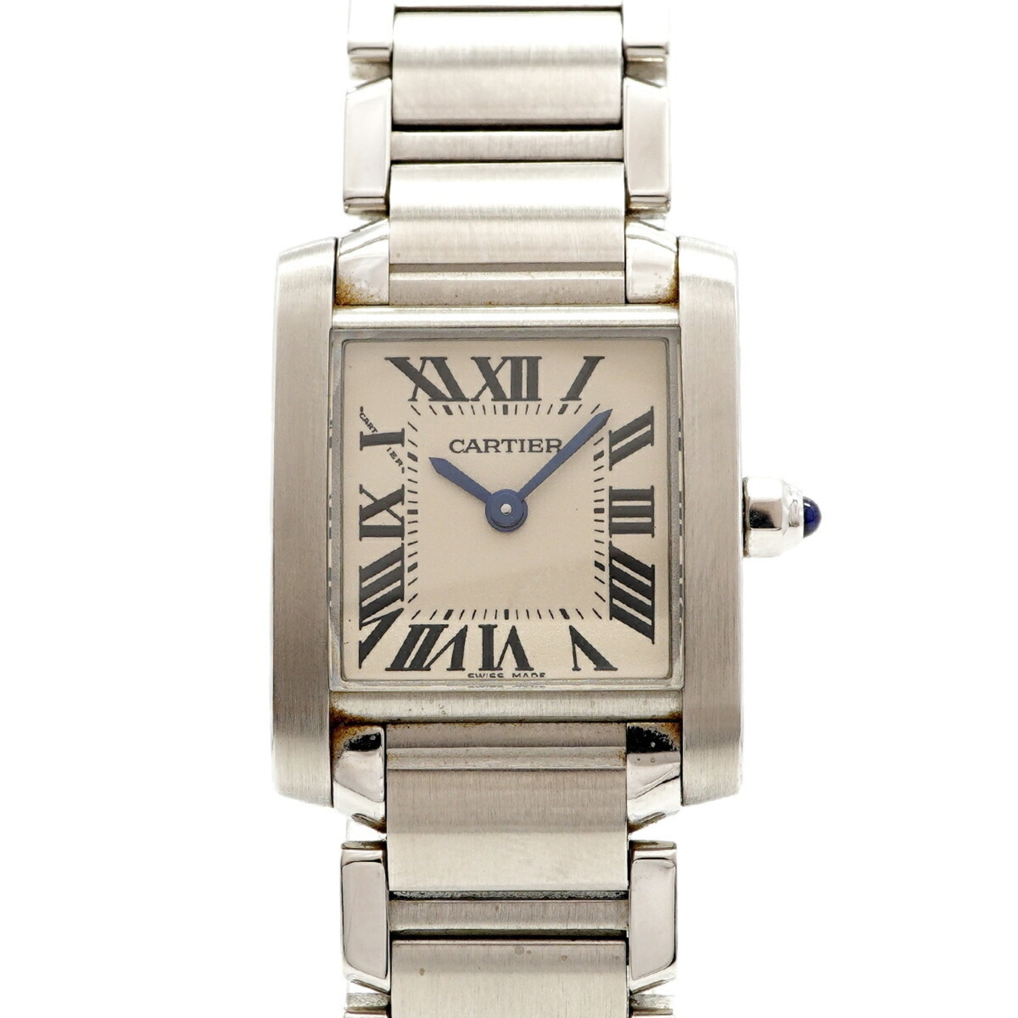 Cartier Tank FranÃ§aise SM W51008Q3 Ivory Dial Women's Watch