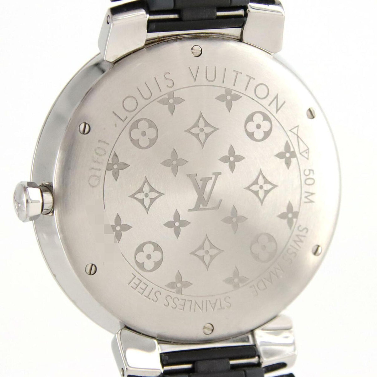 Louis Vuitton Tambour Slim 8P Q1E01 met zilveren wijzerplaat 39mm Horloge