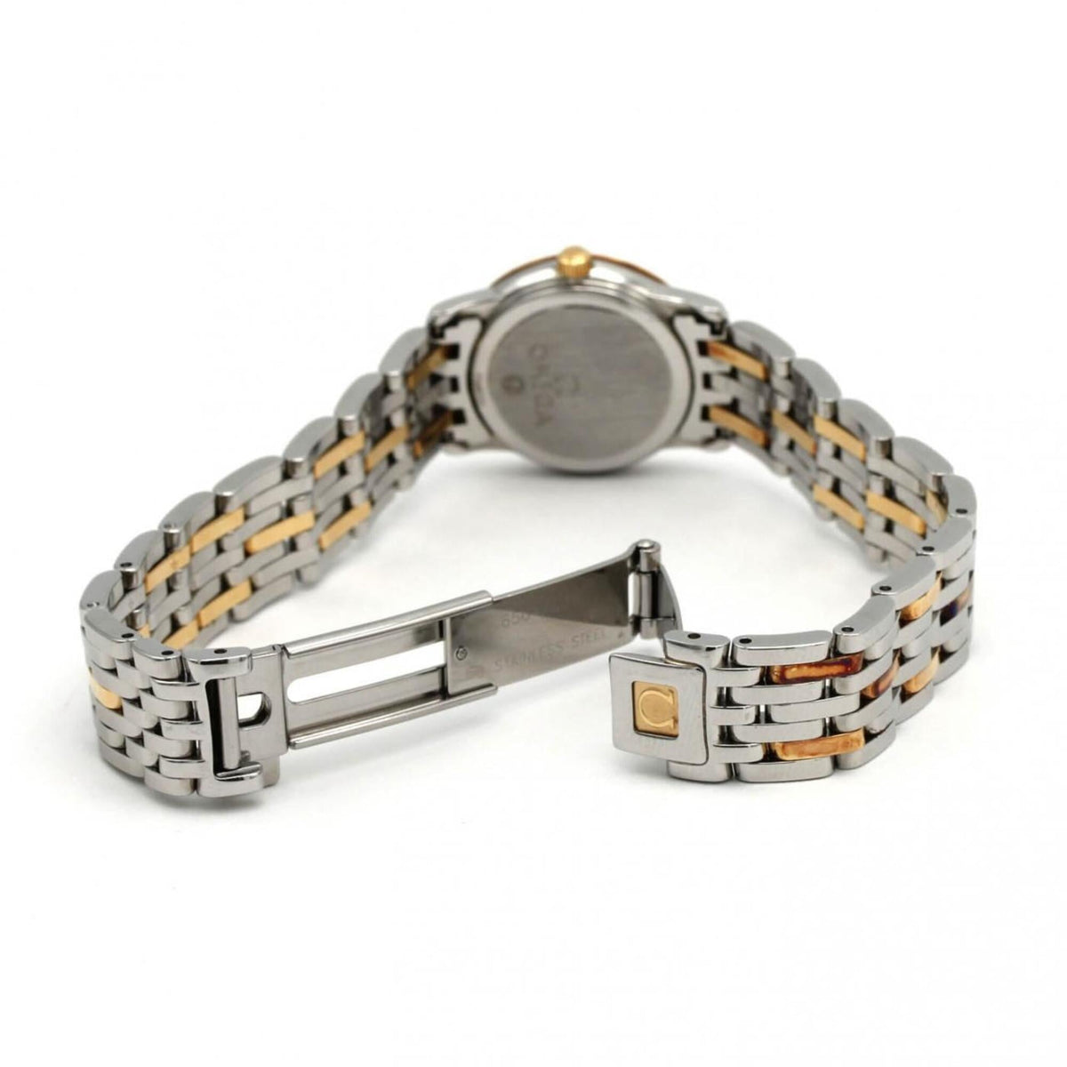 Omega De Ville Prestige Combination D-16P 413.25.22.60.58.001 Horloge met gouden wijzerplaat, 22 mm