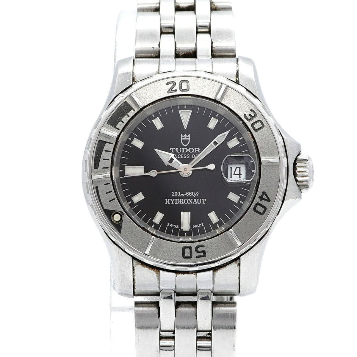 Montre Tudor Princess Date Hydronaut 99090 Noir cadran 28 mm