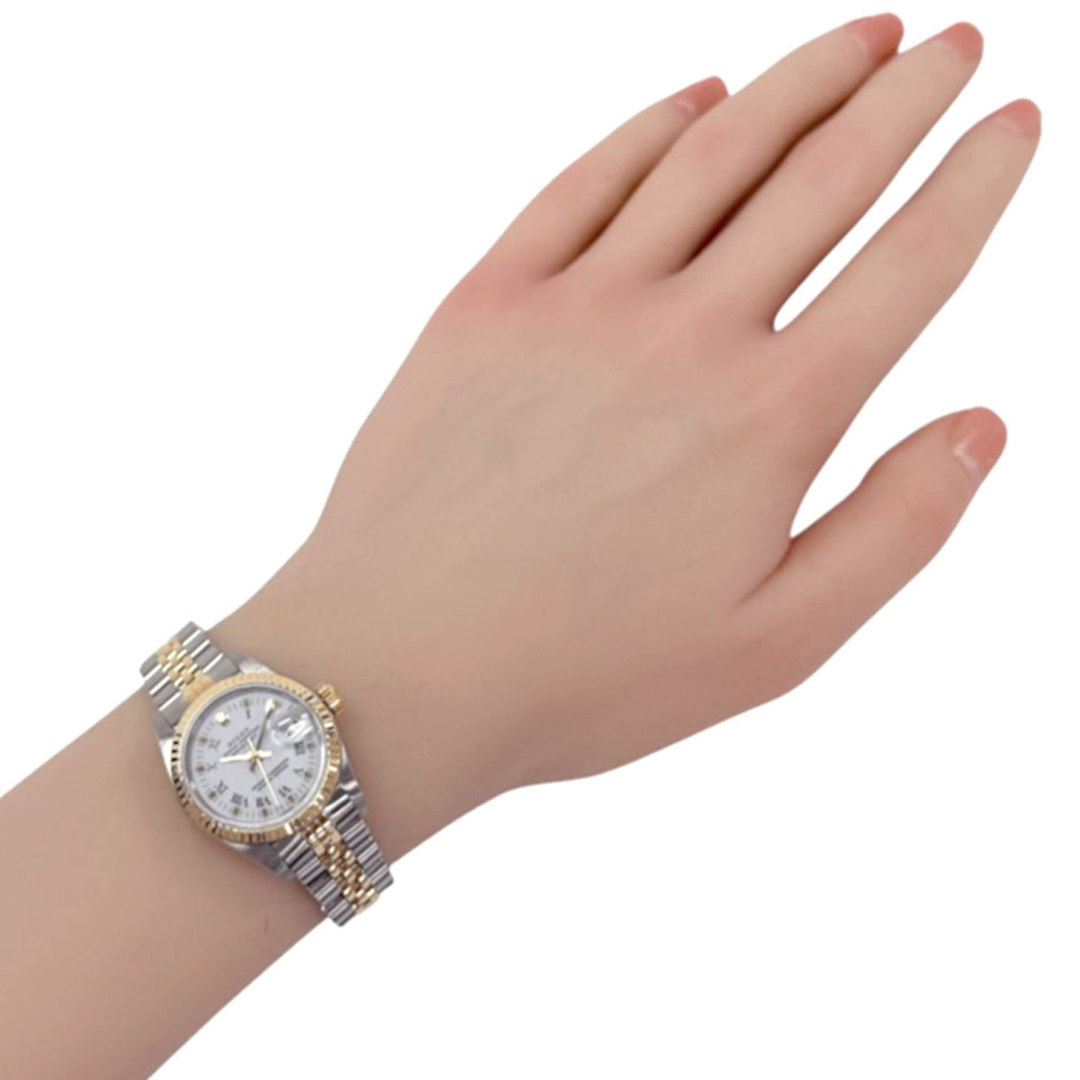 Rolex Datejust Oyster Perpetual 69173 met witte wijzerplaat, 26 mm