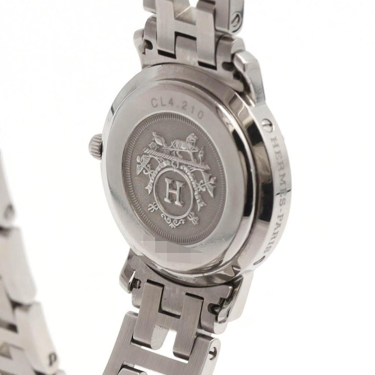 Hermes Clipper CL4.210 horloge met witte wijzerplaat, 24 mm