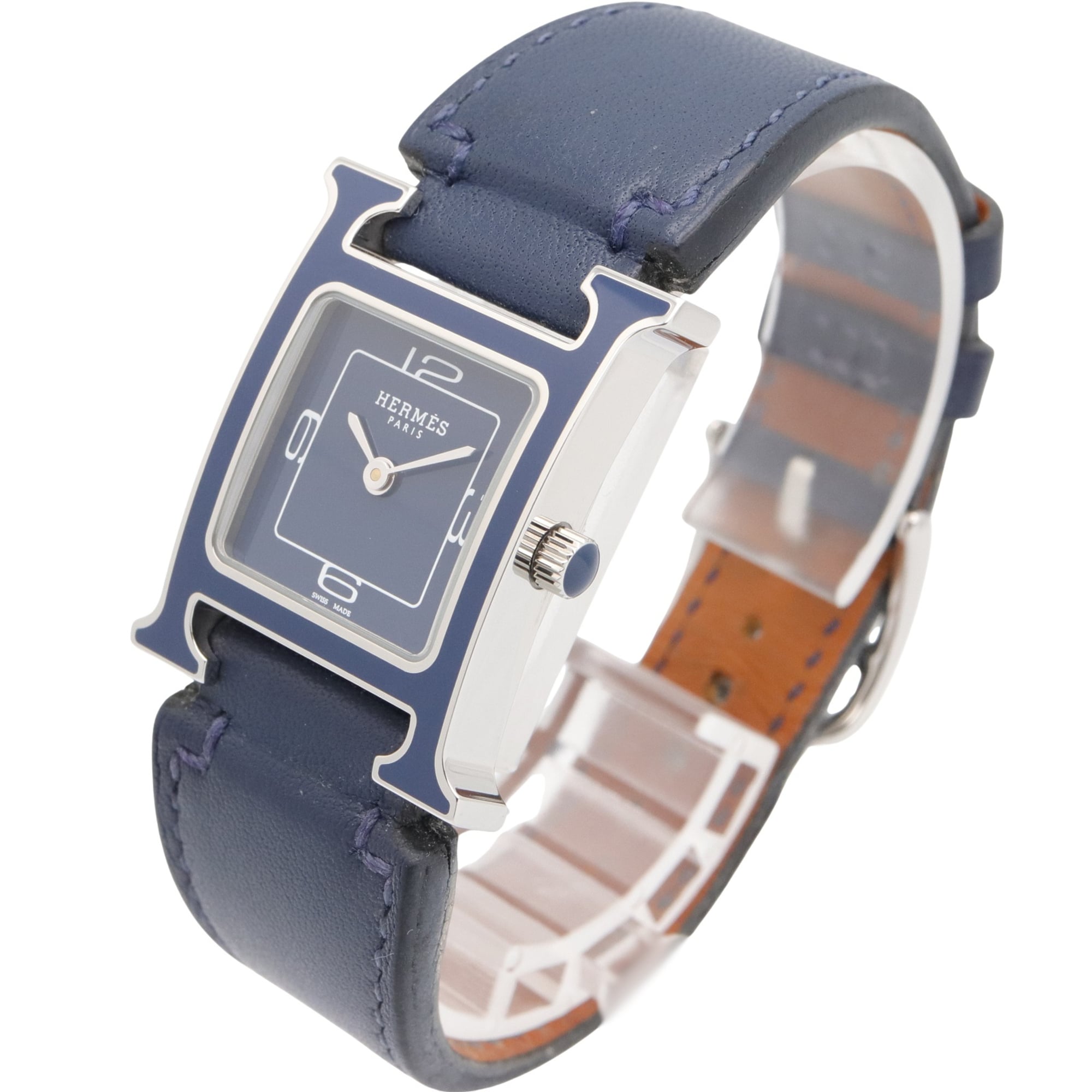 Hermes H-Watch, HH1.222 Blue Dial Stainless steel 21mm Watch