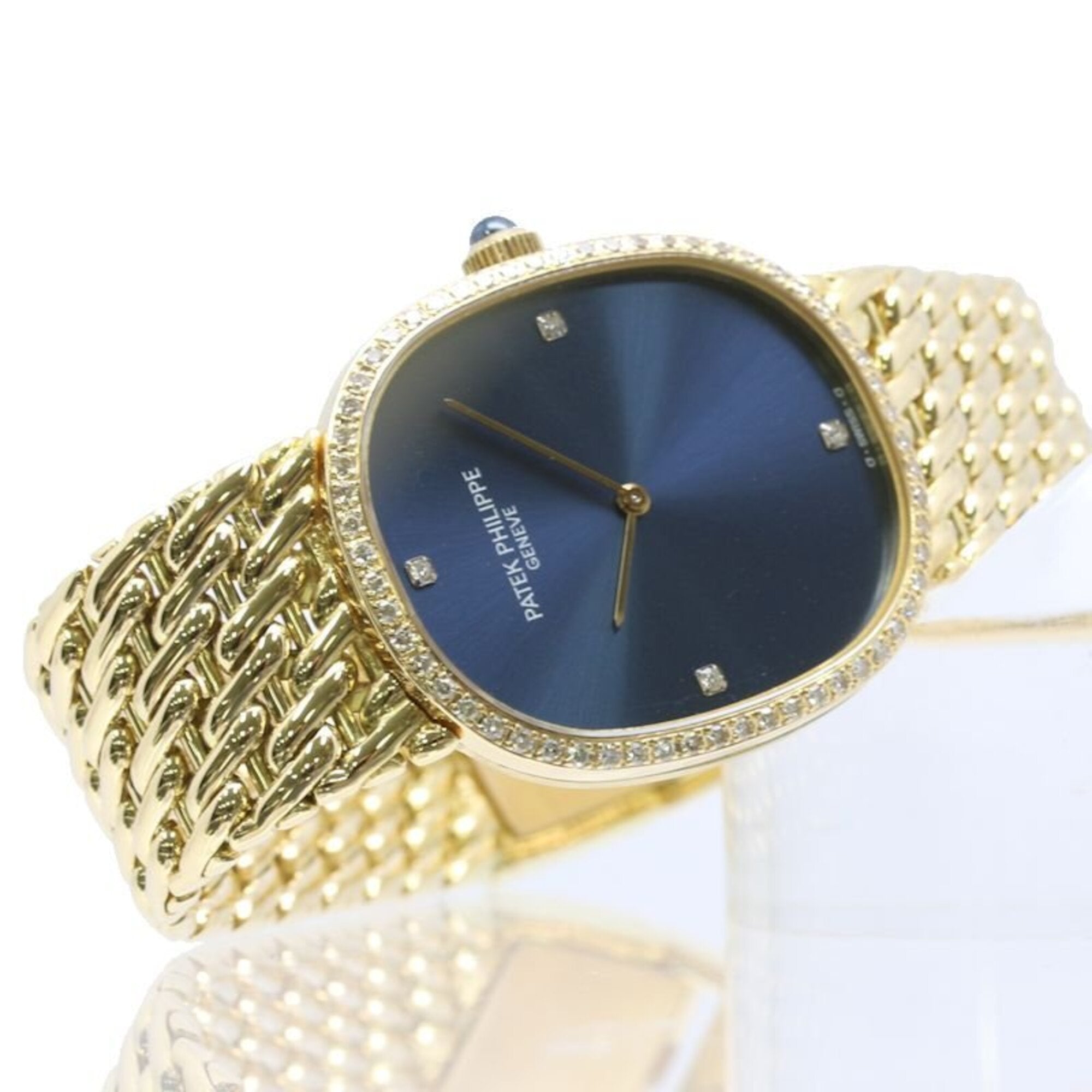 PATEK PHILIPPE Golden Ellipse Diamond 3849 17J Boys' /Wo 18K Yellow Gold 40474