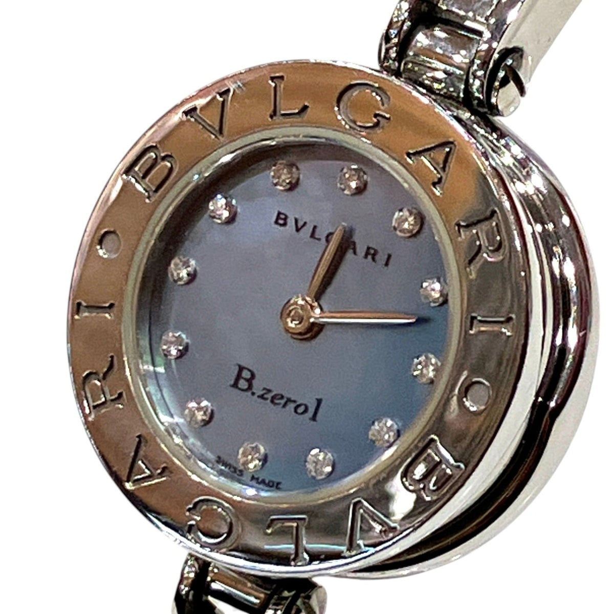 Bvlgari Bulgari B.zero1 BZ22S horloge met blauwe wijzerplaat, 22 mm