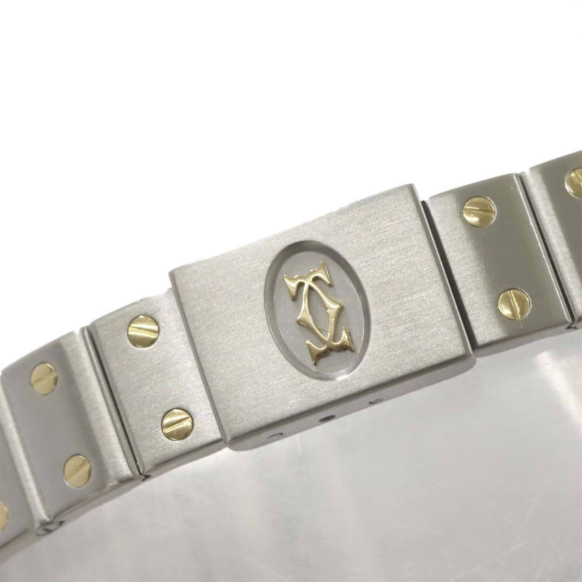 Cartier Santos Galbee SM W20012C4 Ivory Dial 24mm Watch