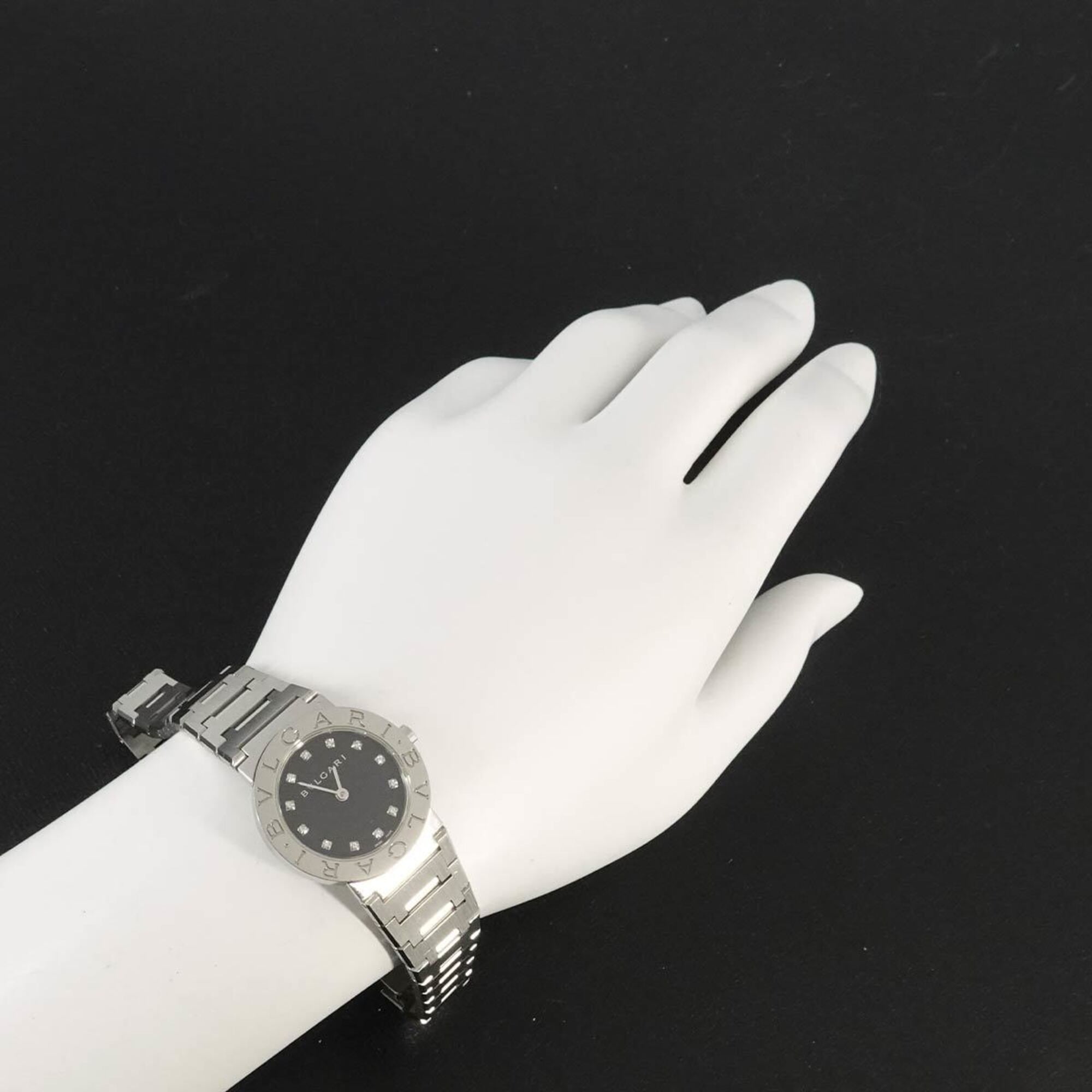 Bvlgari BB26SS Black Dial 26mm Watch