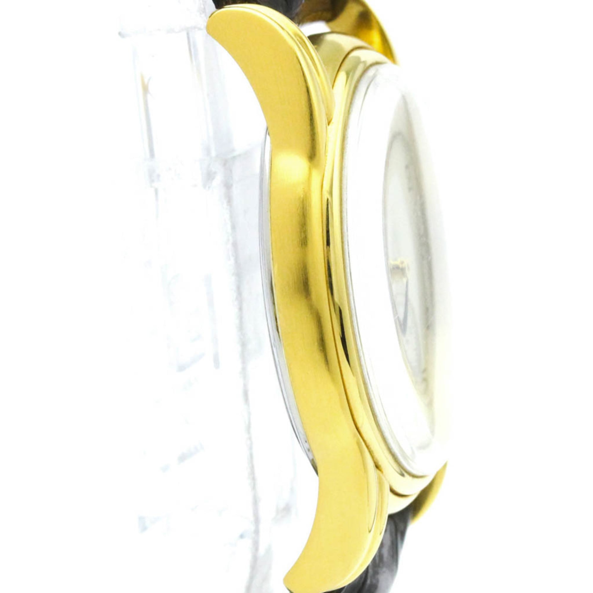 Montre pour homme LONGINES à remontage manuel, en cuir plaqué or, L4.659.2