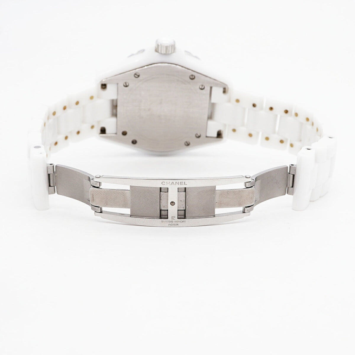 Chanel J12 mit Diamantlünette H0967 Weiß Zifferblatt 38 mm Uhr