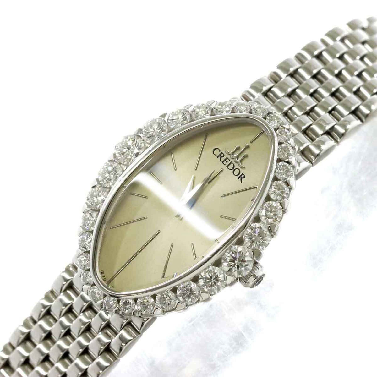 Seiko Credor GTTE665 Weiß Zifferblatt 20 mm Uhr