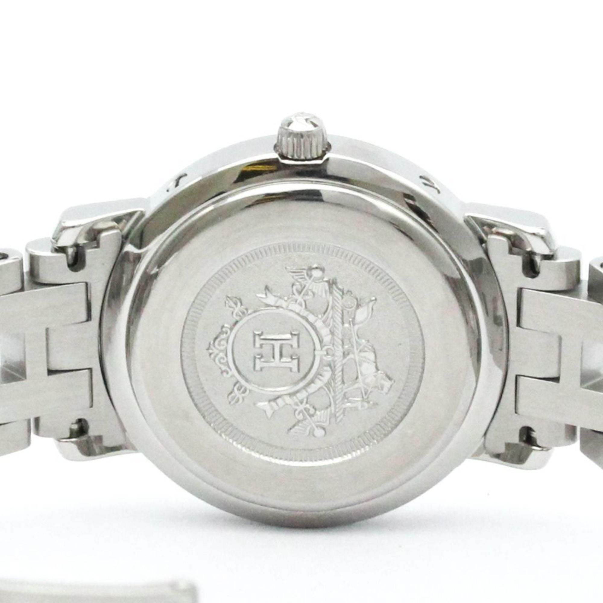 Hermes Clipper Quarz-Damen-Eleganzuhr aus Edelstahl CL4.210
