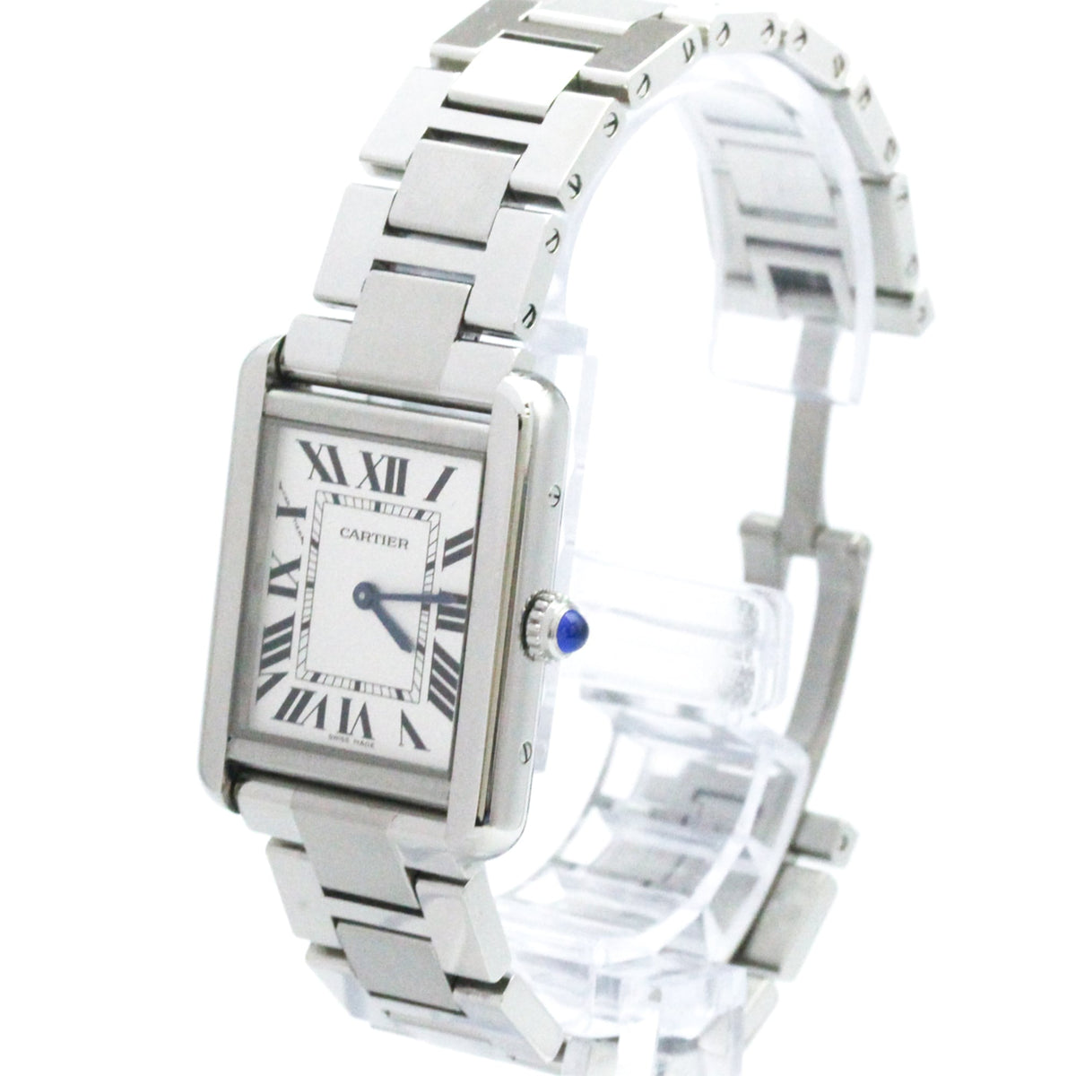 Cartier Tank Solo W5200013 Silver Dial 24mm Watch