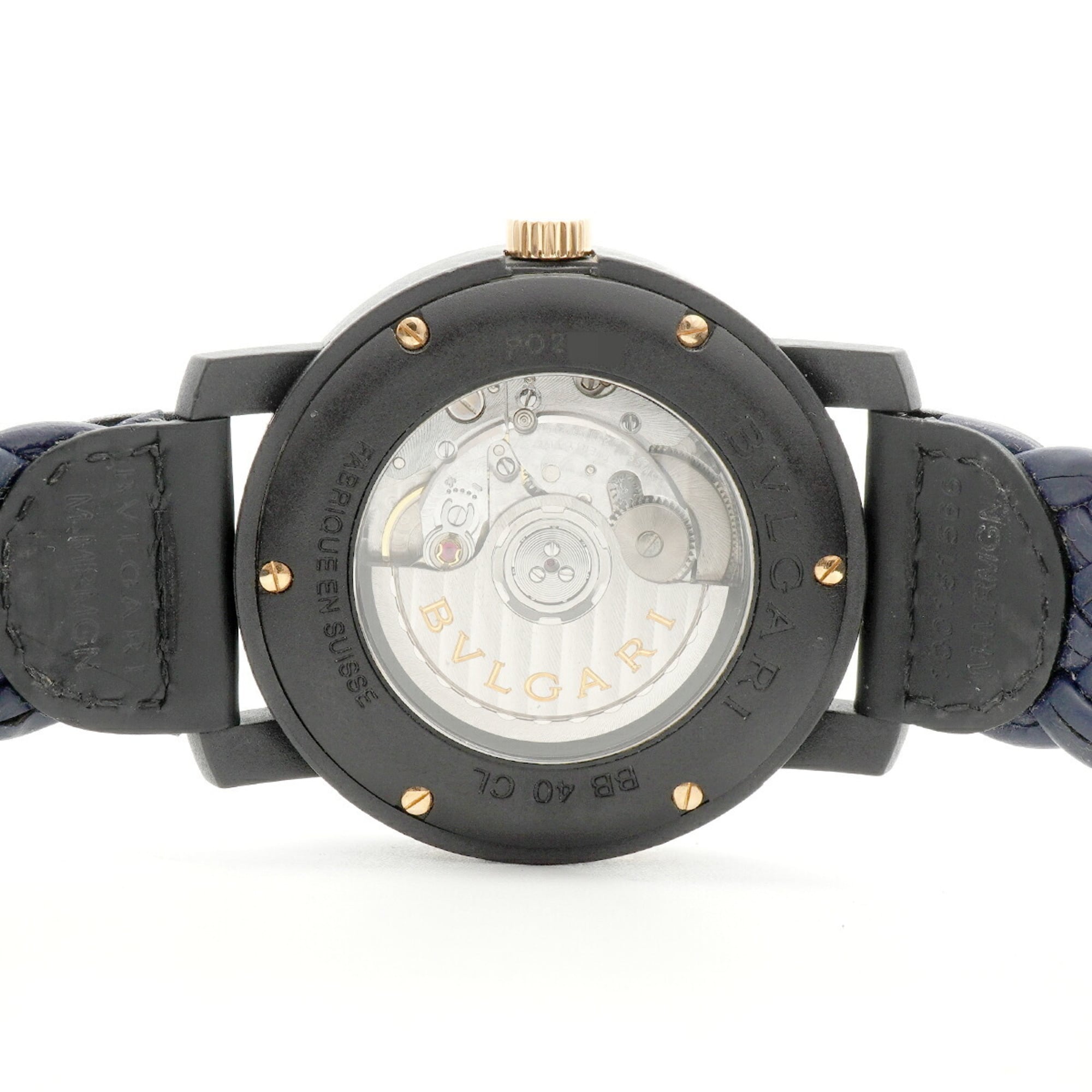 Montre Bvlgari Carbone BB40CL à cadran bleu 40mm