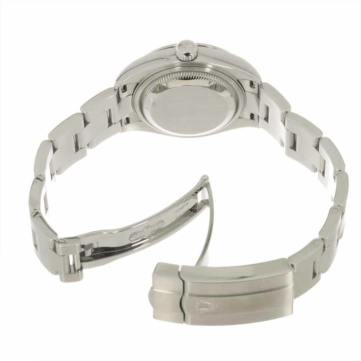 Rolex Oyster Perpetual 176200 mit blauem Zifferblatt, 28 mm Uhr