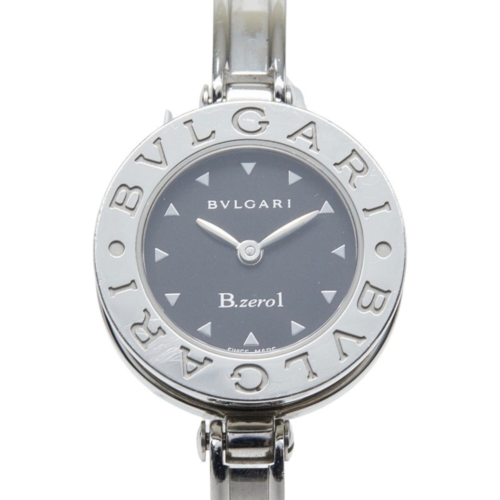 Bulgari Bzero1 BZ22S Quartz Watch, Black Dial, Stainless Steel, Women's BVLGARI