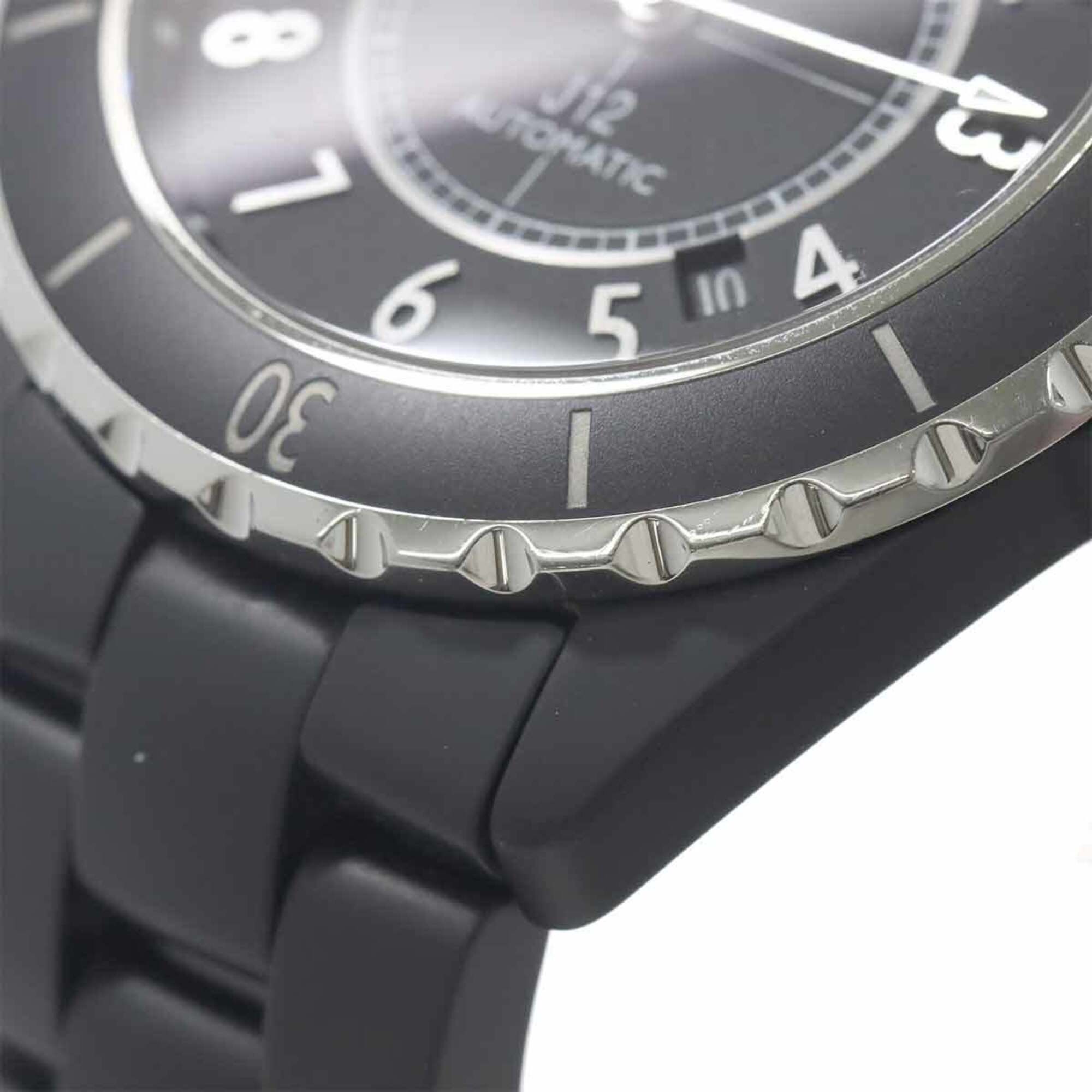 Chanel J12 42mm Men's Watch H3131 Matte Black Ceramic Date Automatic Self-winding