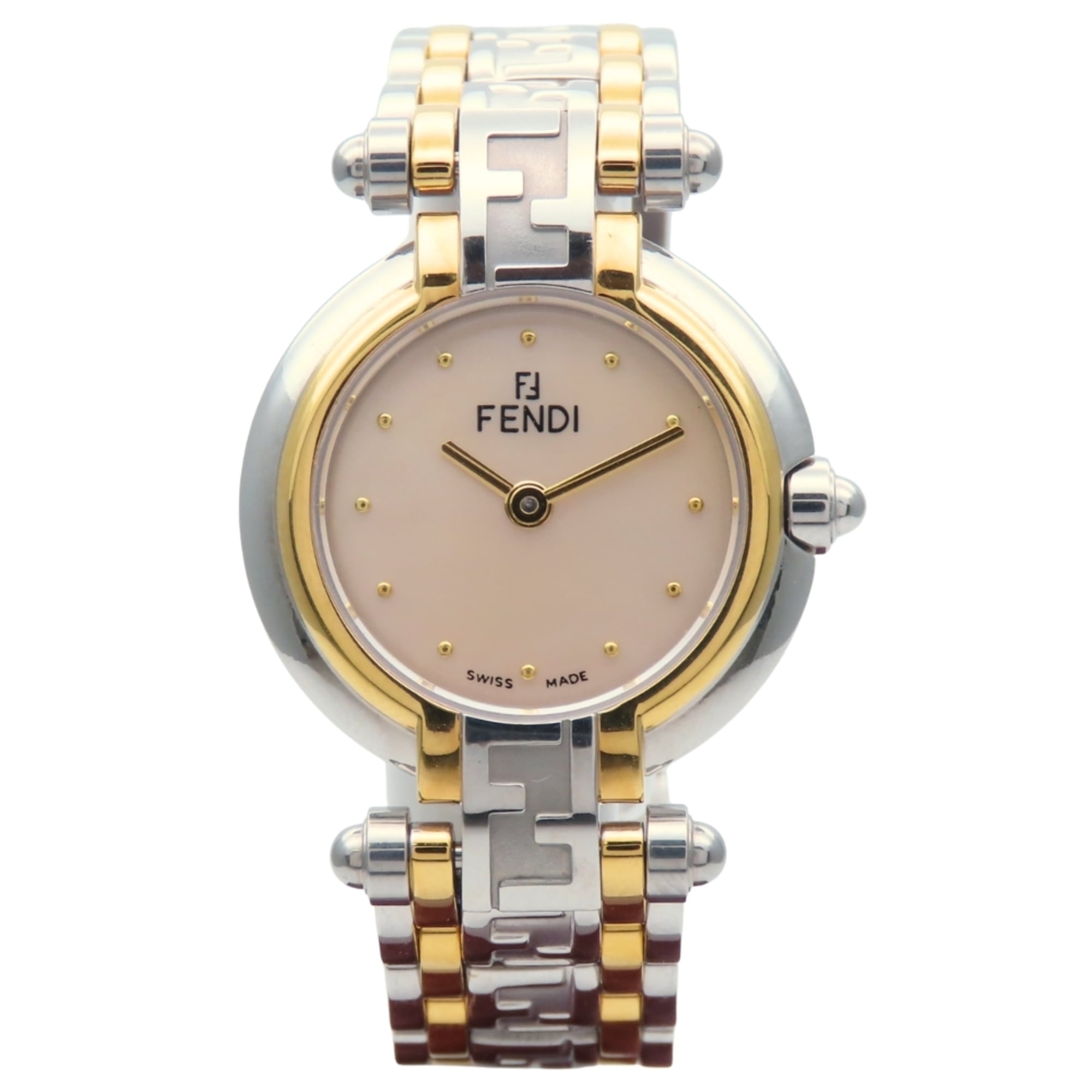 Montre Fendi Orologi 760L Blanc à cadran en coquillage, 25 mm