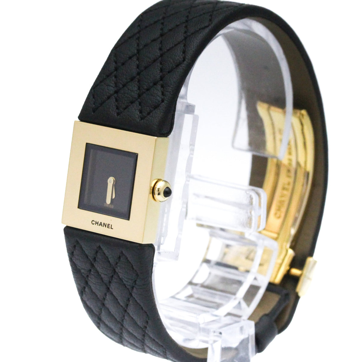 Chanel Matelasse H0109 Black Dial 19mm Watch