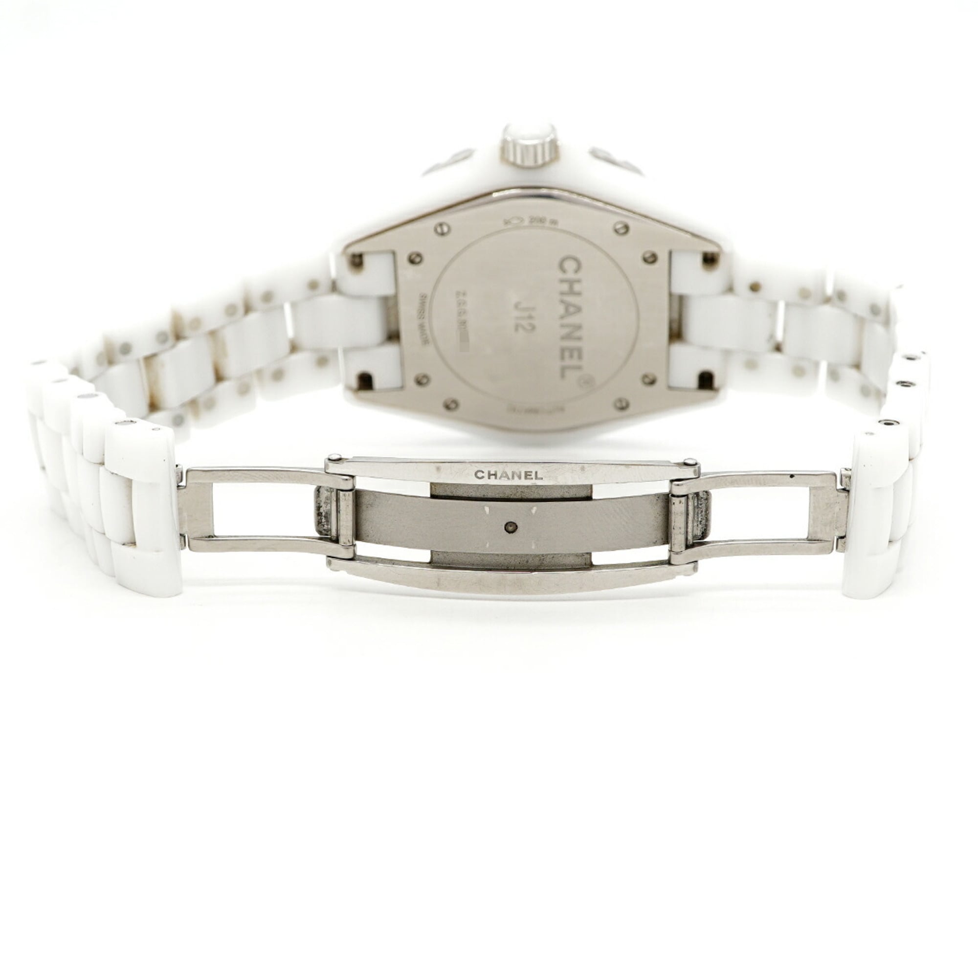 Chanel J12 H2891 herenhorloge met witte wijzerplaat
