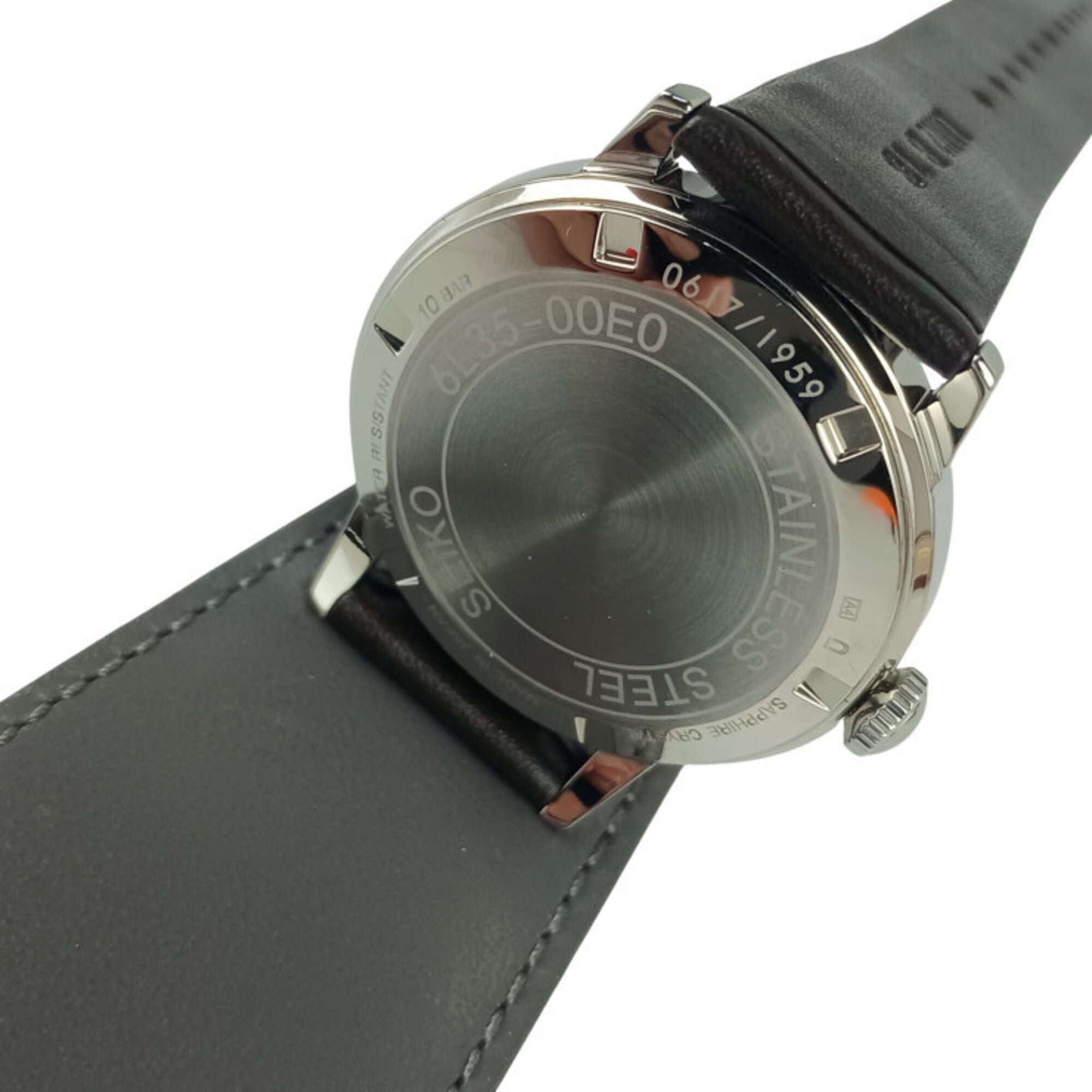 Seiko Alpinist 6L35-00E0 SJE085 Black Dial 36mm Watch