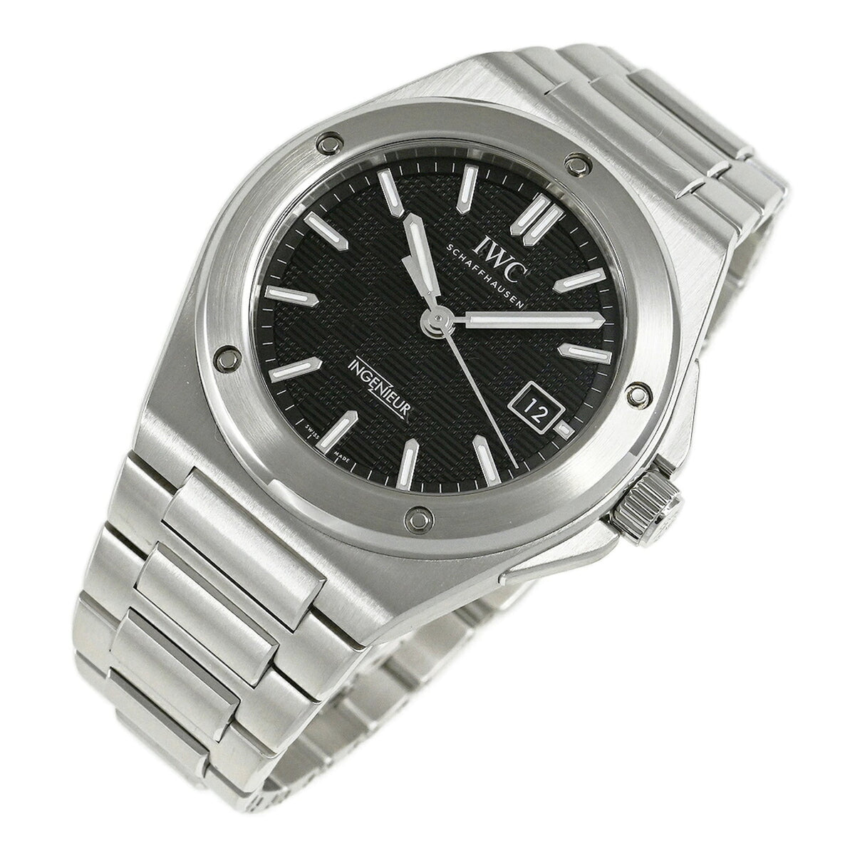 IWC Ingenieur IW328901 met zwarte wijzerplaat 40mm horloge