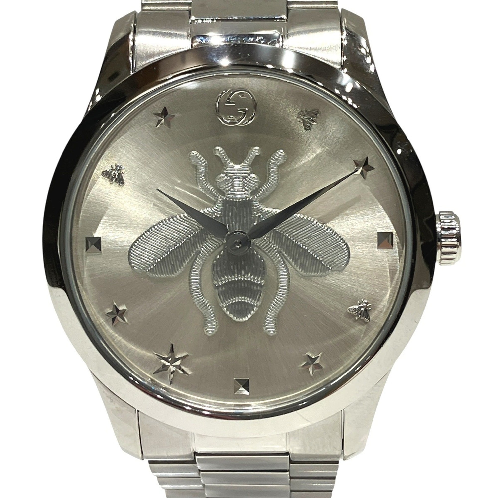 Gucci GUCCI G-Timeless Bee Total weight 108.5g Stainless steel Quartz Silver dial 126.4