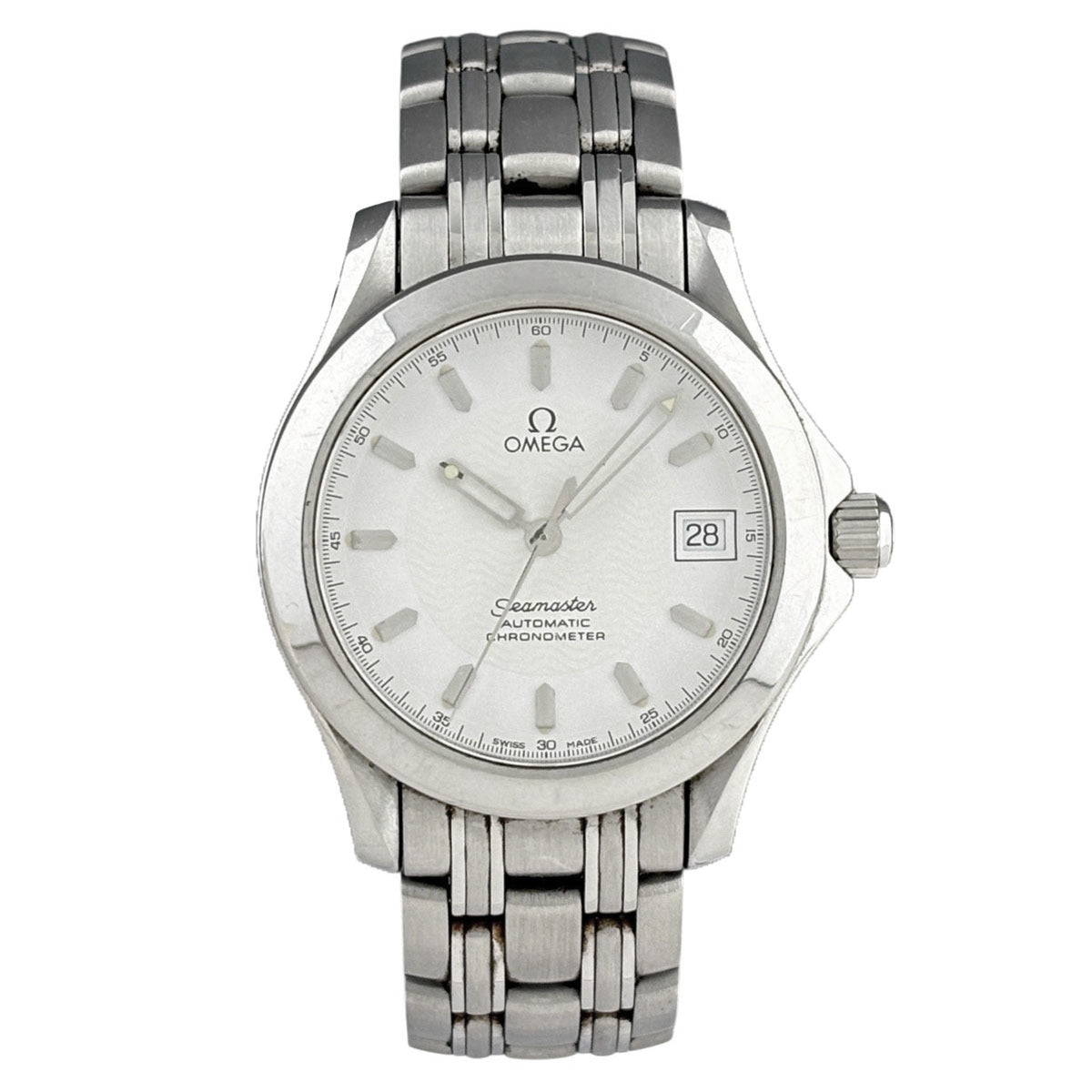 Omega Seamaster 120 Datum 2501.21 Weiß Zifferblatt 36 mm Uhr