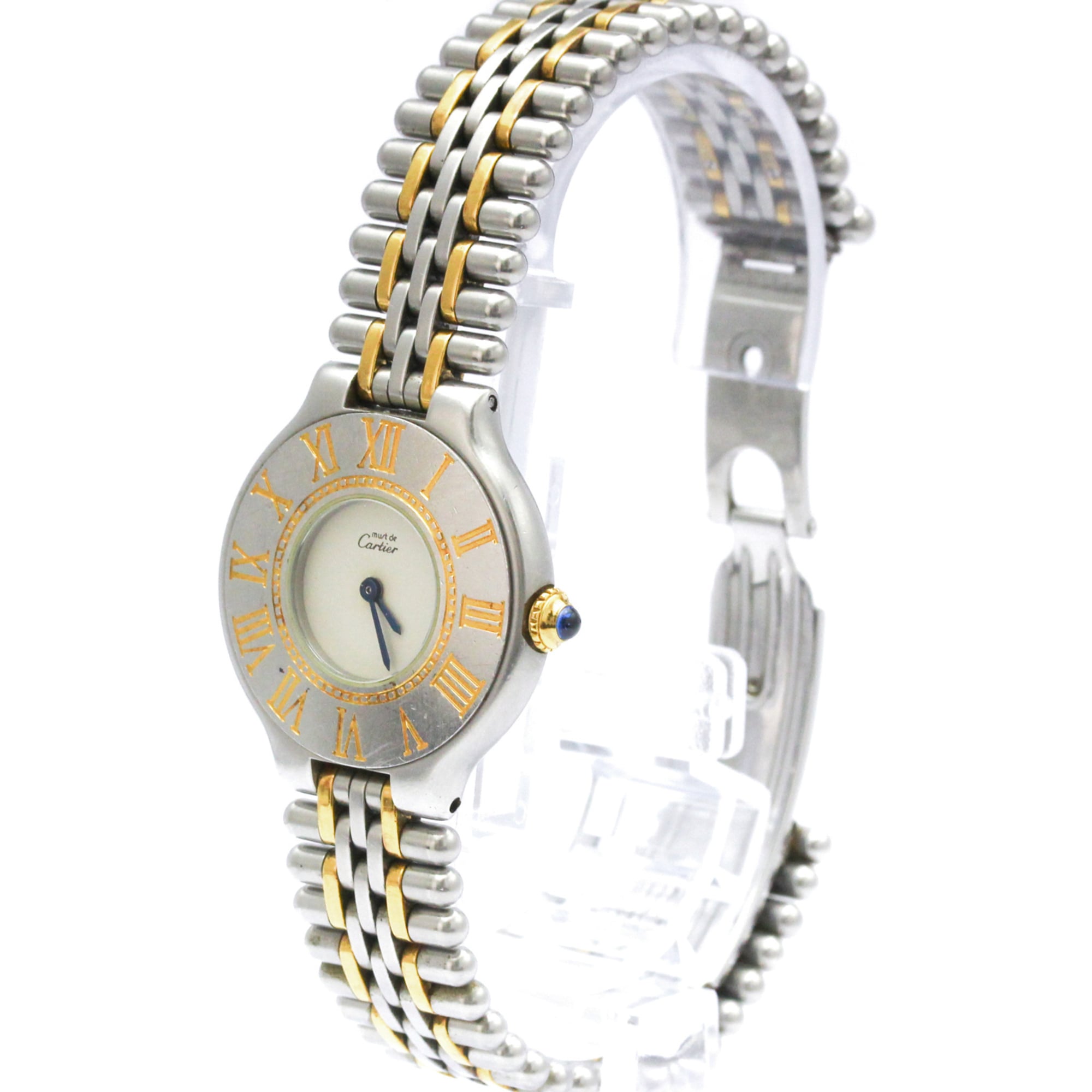 CARTIER Must 21 Gold Plated Steel Quartz Ladies Watch W10051F4