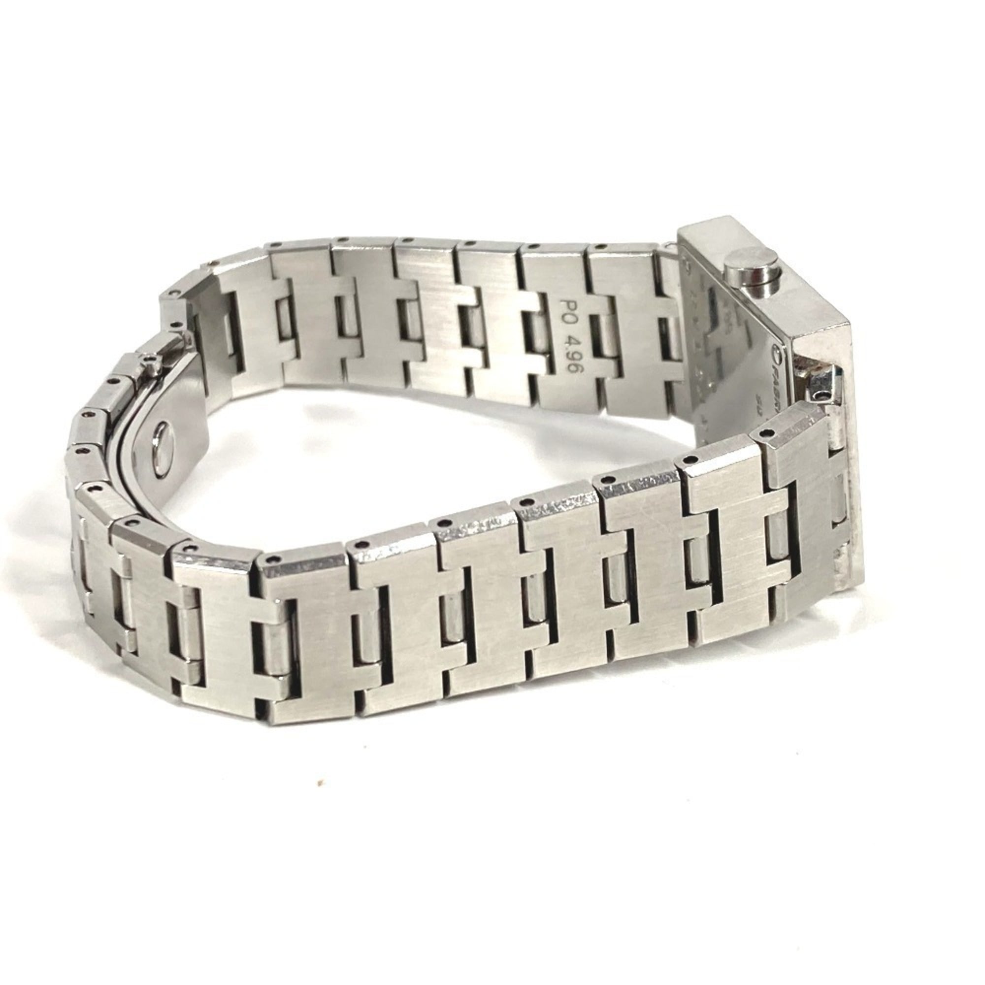 BVLGARI SQ22SS Quadratisch Quadrado Damenuhr, Edelstahl, Silber