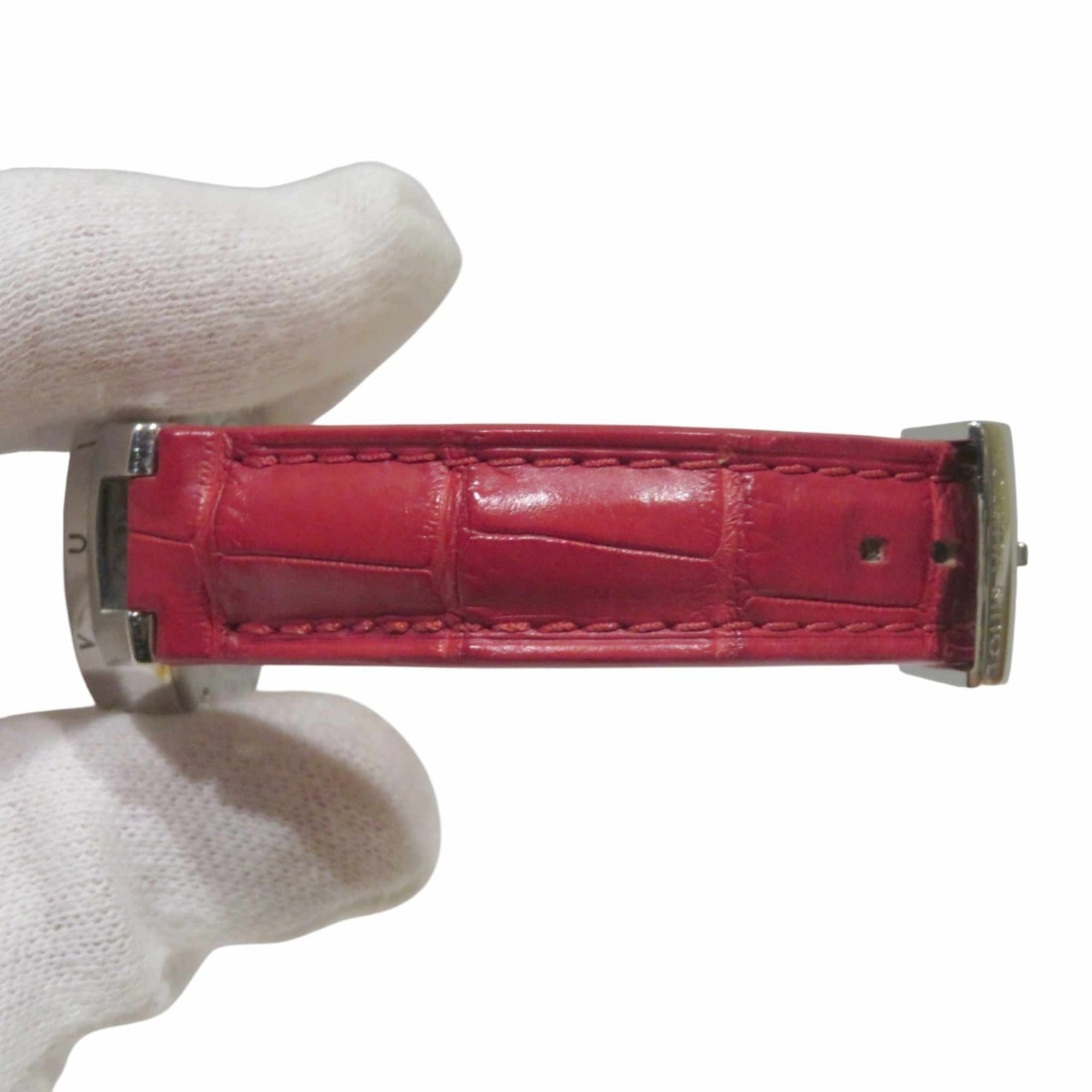 Louis Vuitton Tambour Q121N Red Dial 27mm Watch