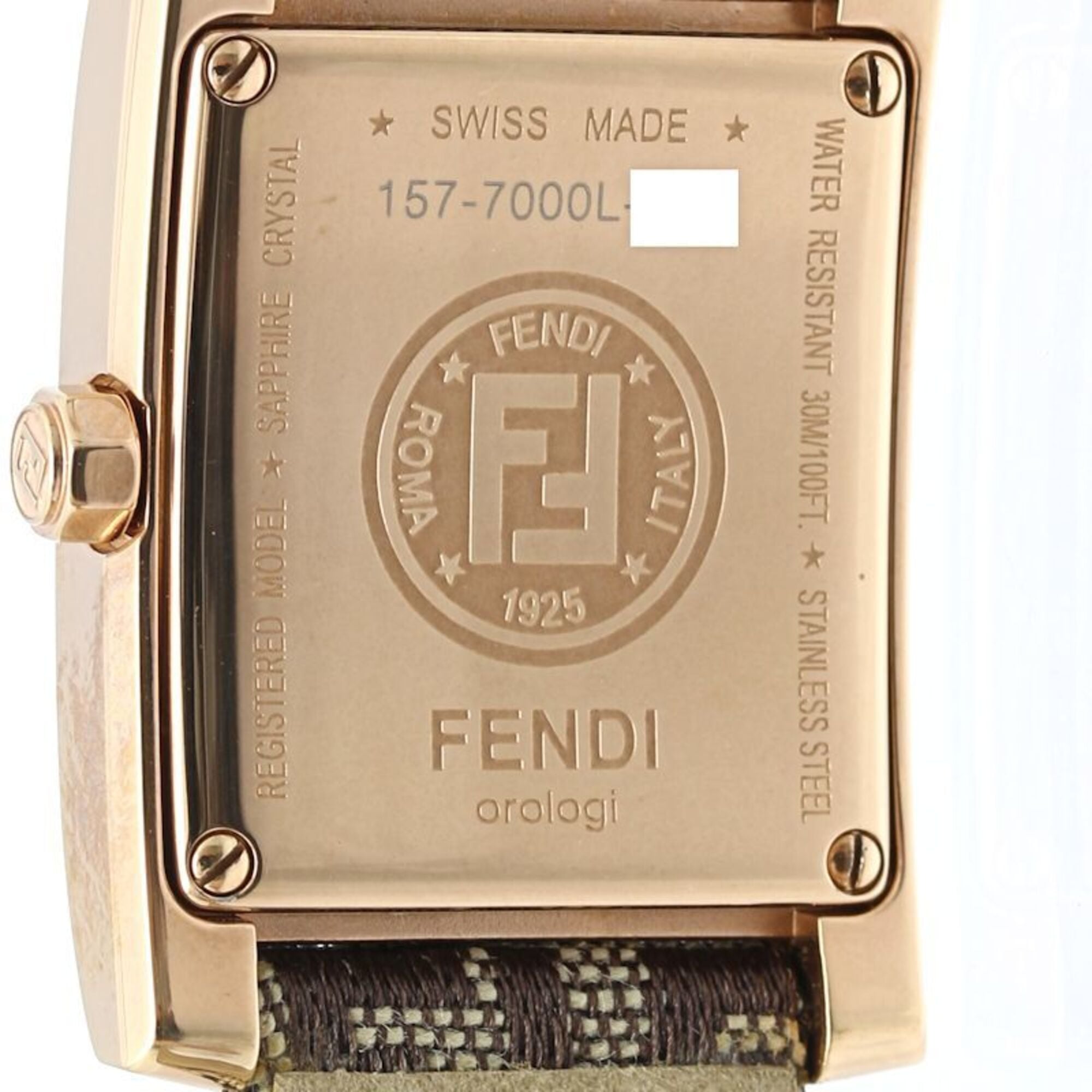 Fendi Classico F704222DF-N 7000L Brown Dial 22mm Watch
