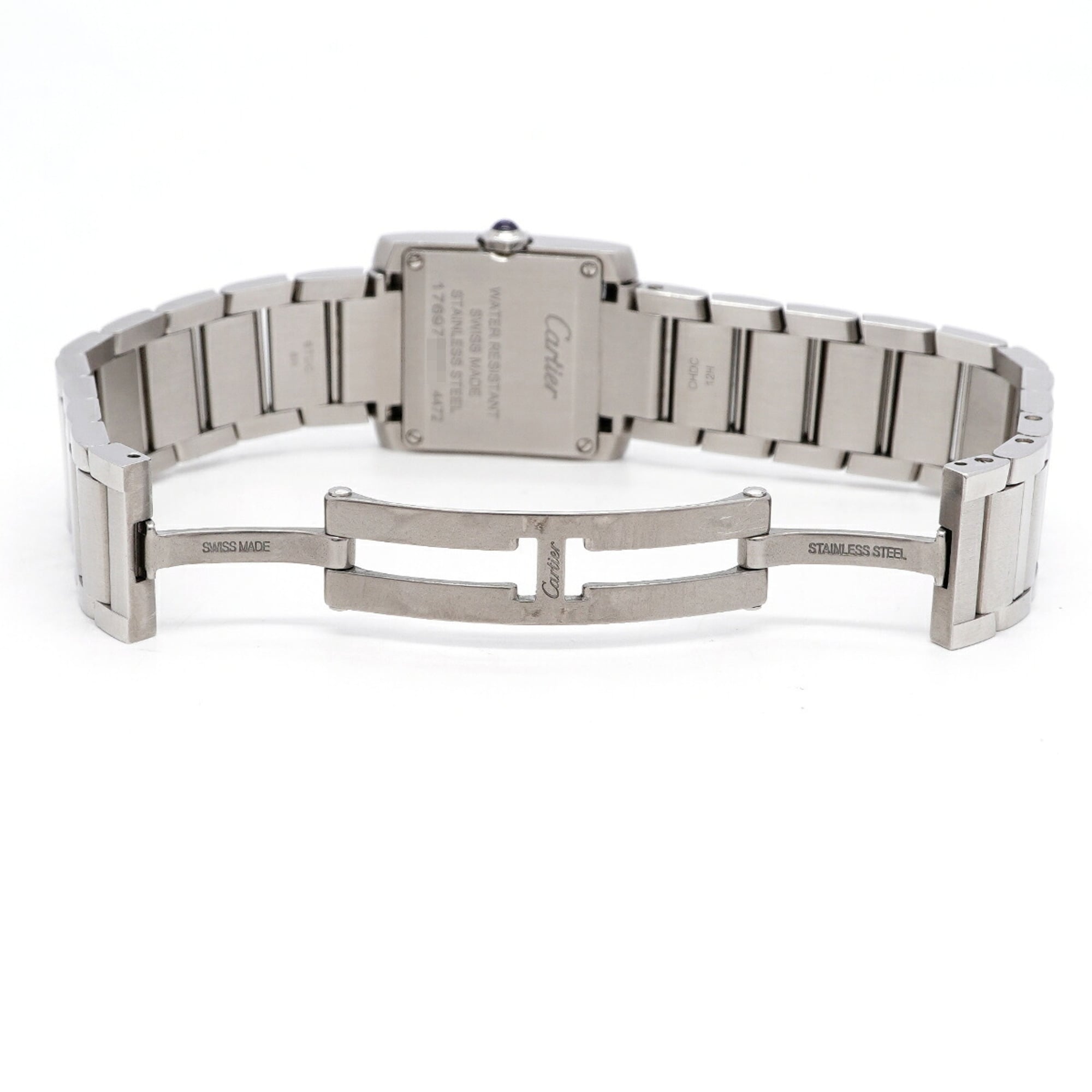 Montre Cartier Tank Française SM WSTA0065, cadran argenté, 21 mm