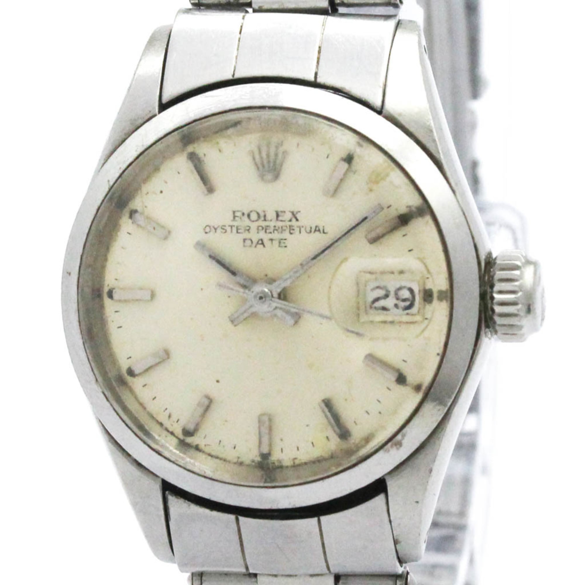 Rolex Oyster 6516 Silver Dial Stainless steel 25mm Watch