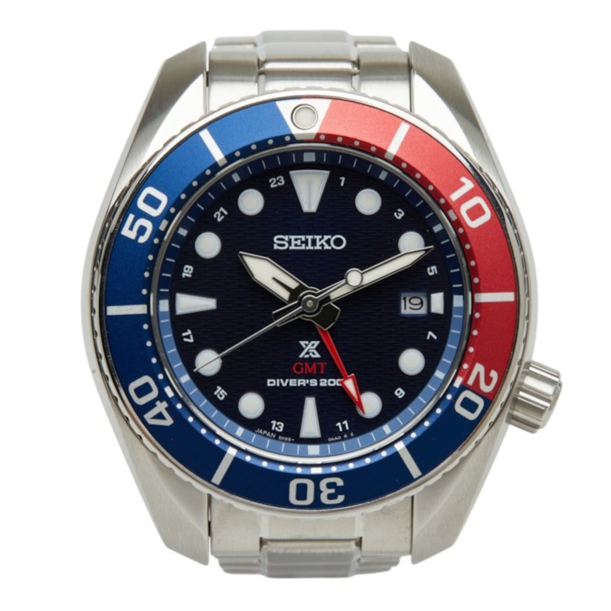 Seiko Prospex GMT 5K65-0AA0 Black Dial 45mm Watch