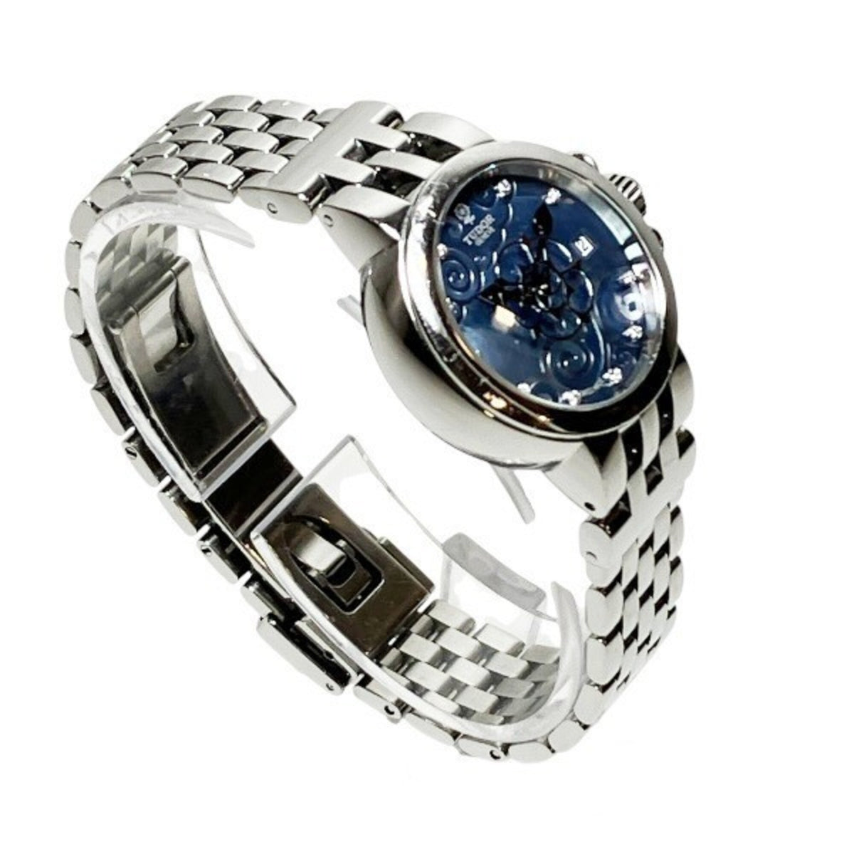 Tudor Claire de Rose 35100, blaues Zifferblatt, 25 mm Uhr