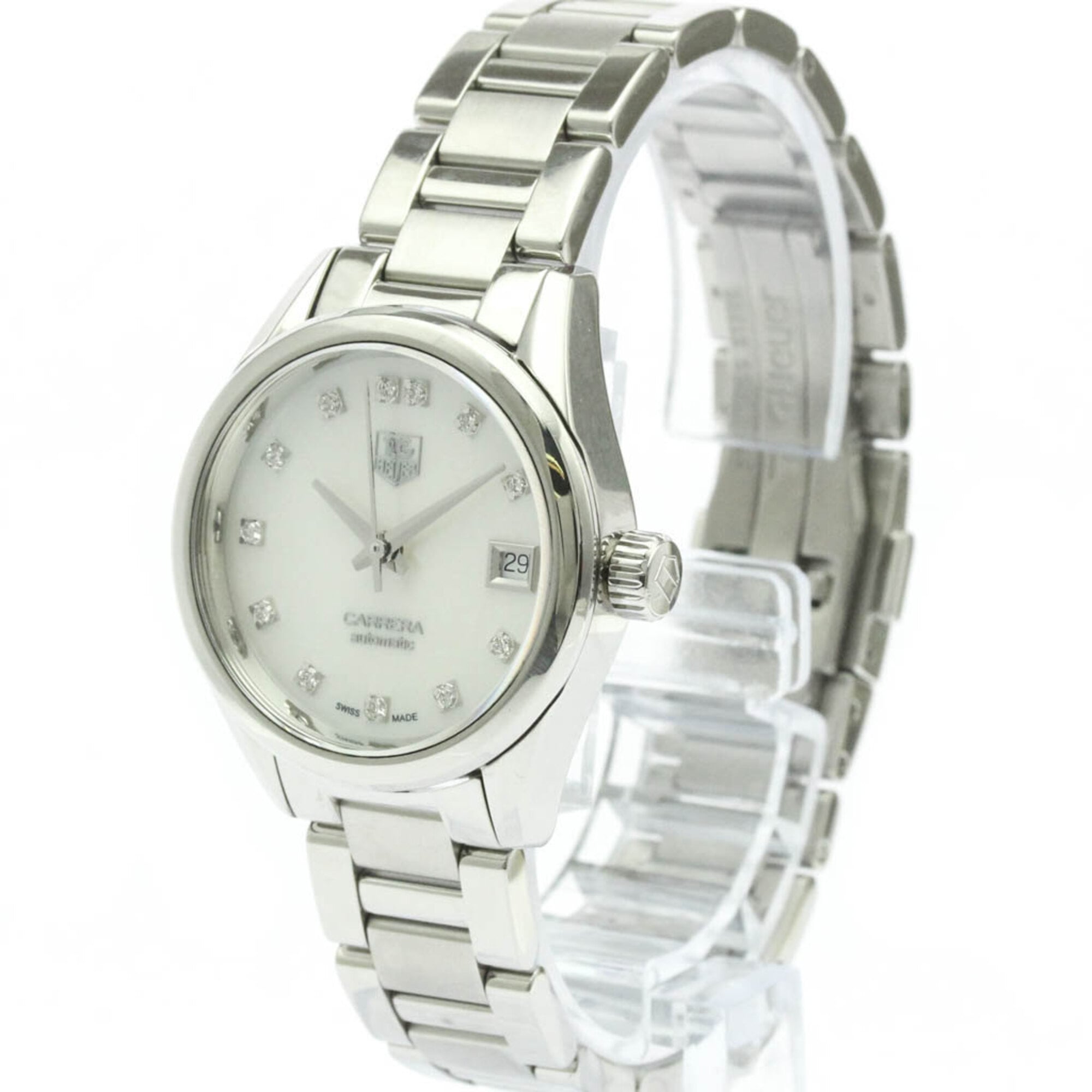 TAG HEUER Carrera Calibre 9 Diamond MOP Ladies Watch WAR2414