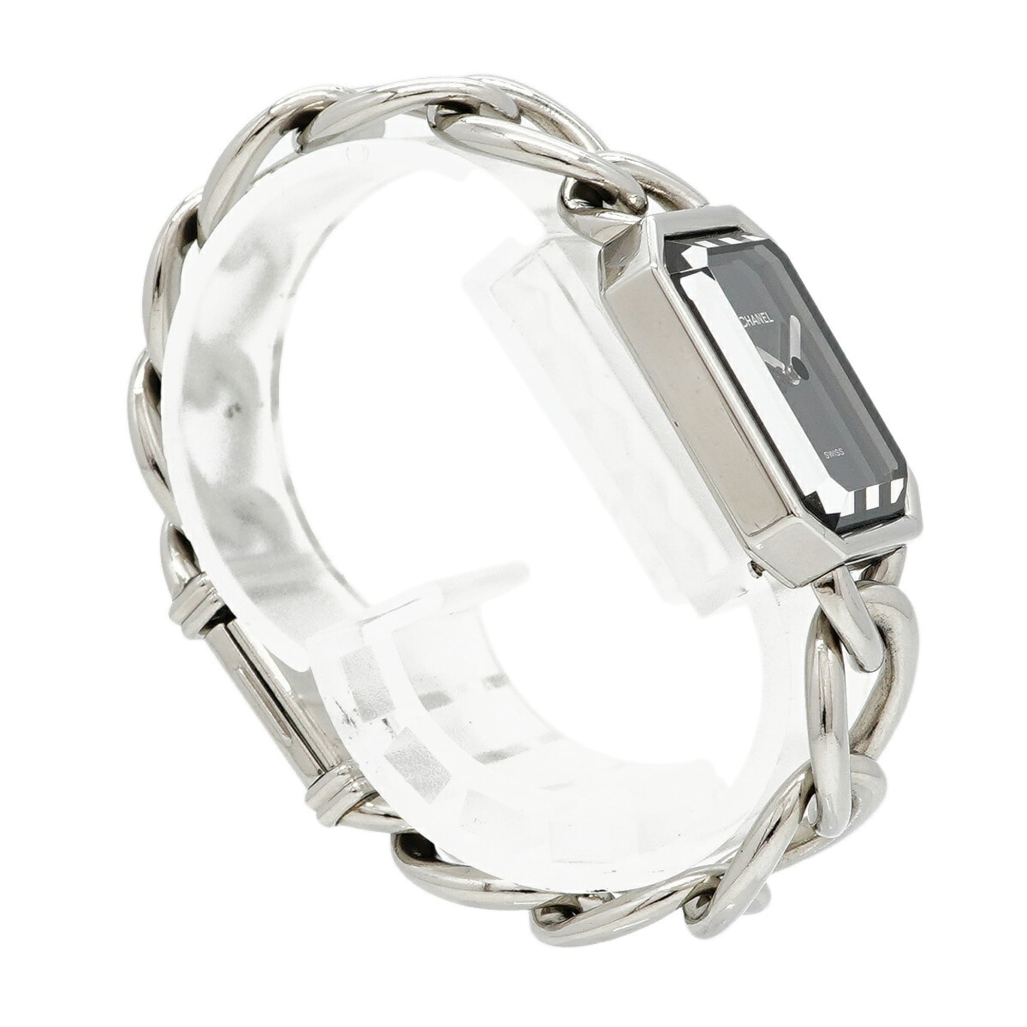 Chanel PremiÃ¨re M Chain H0452 Black Dial Wo