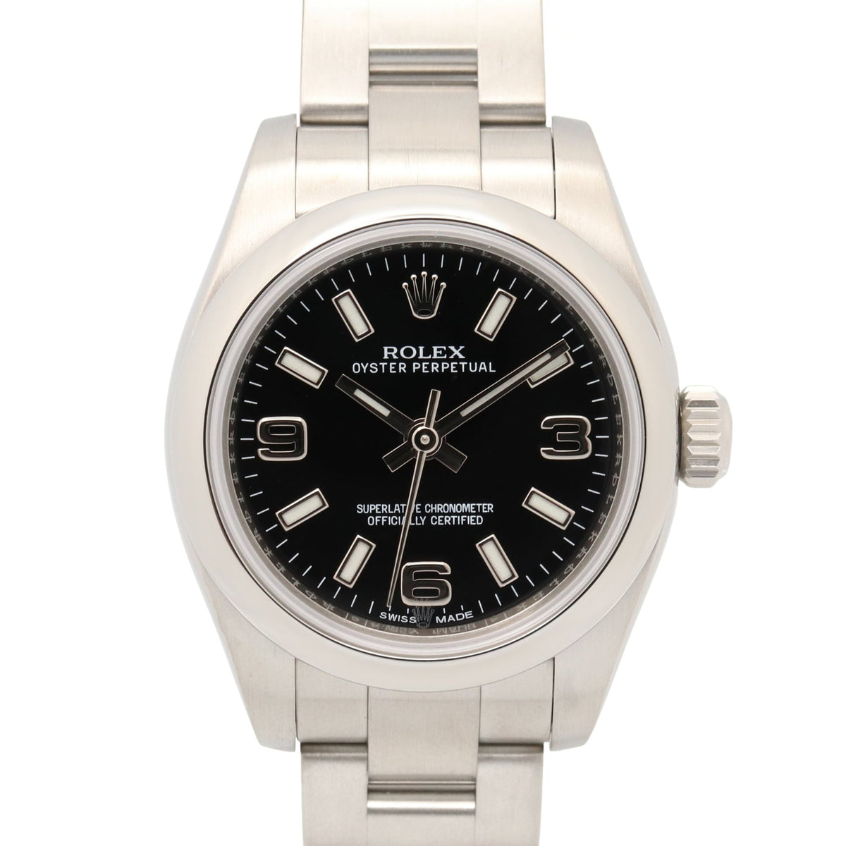 Rolex Oyster Perpetual 176200 Black Dial 26mm Watch