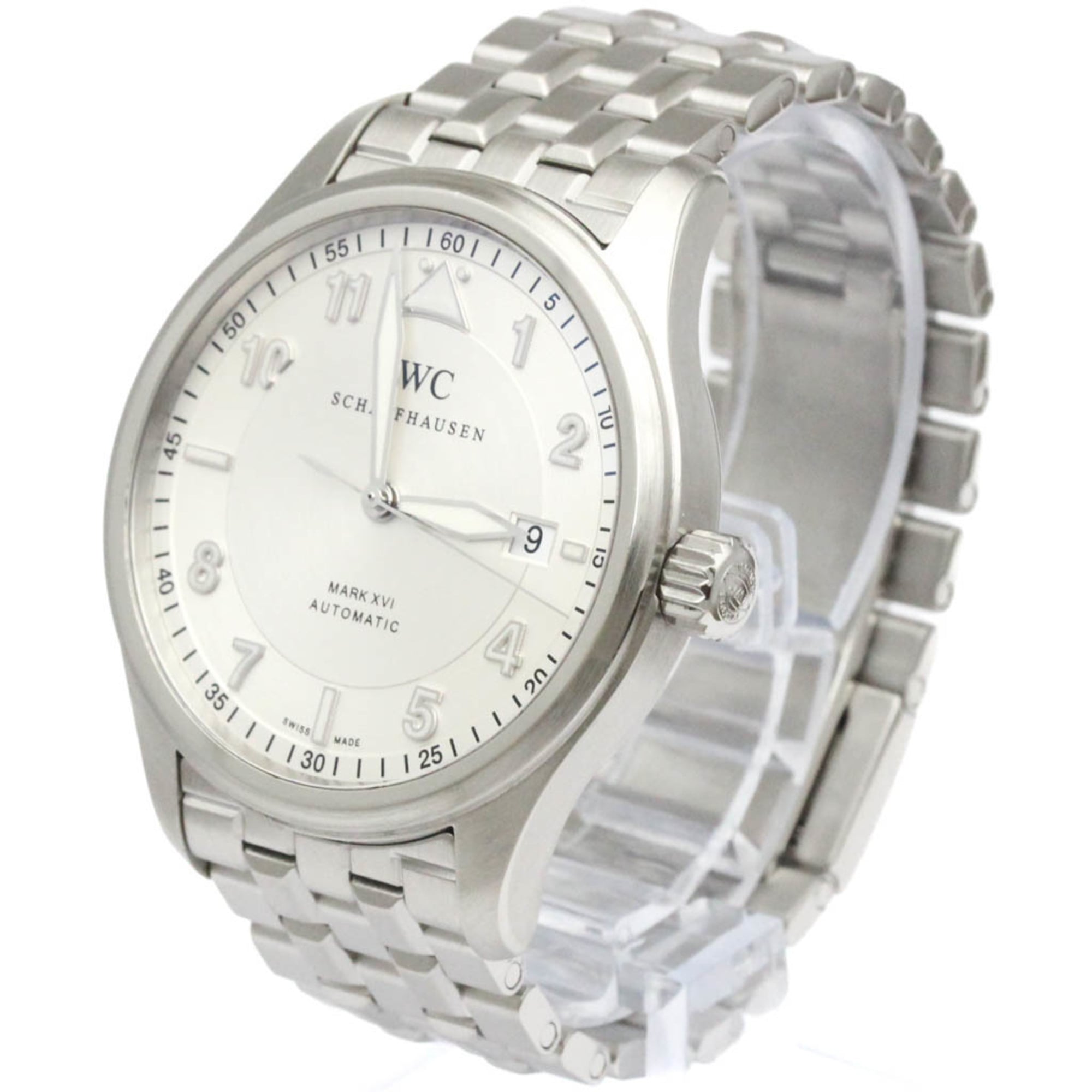 IWC Pilot Mark 16 XVI Steel Automatic Mens Watch IW325505 Polished