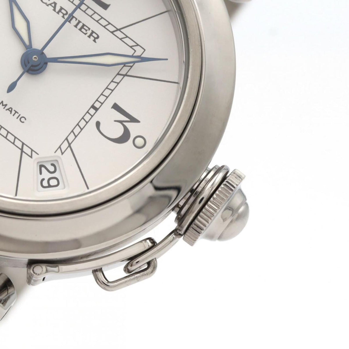 Cartier Pasha C W31074M7 White Dial 35mm Watch