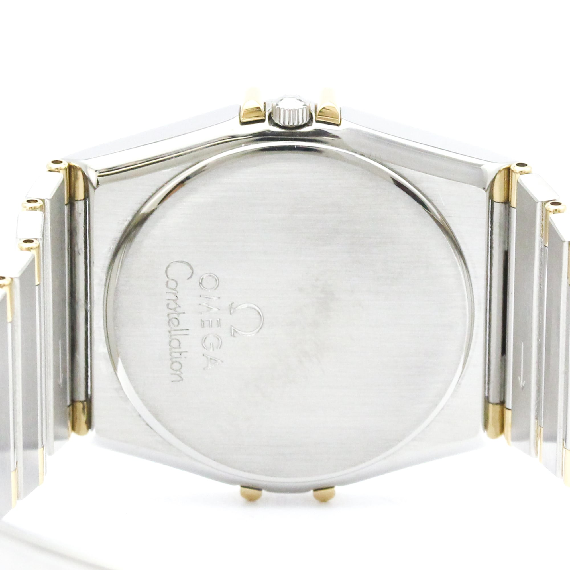 OMEGA Constellation Herrenuhr 18 Karat Gold Edelstahl Quarz 396.1070