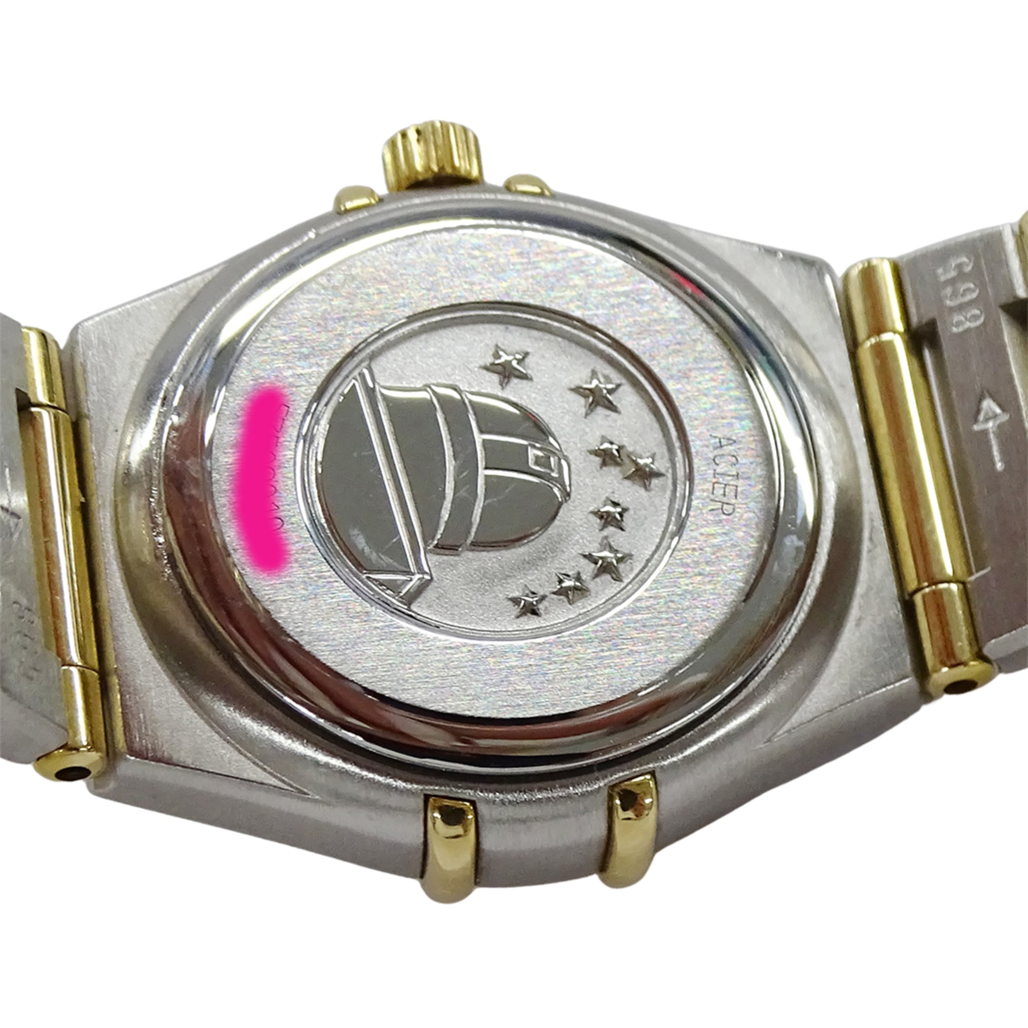 Omega Constellation Mini 1262.75 Wo Brand Name 12P Diamond Shell Quartz Movement Stainless Steel (SS) and Gold (YG) Combination Full Bar