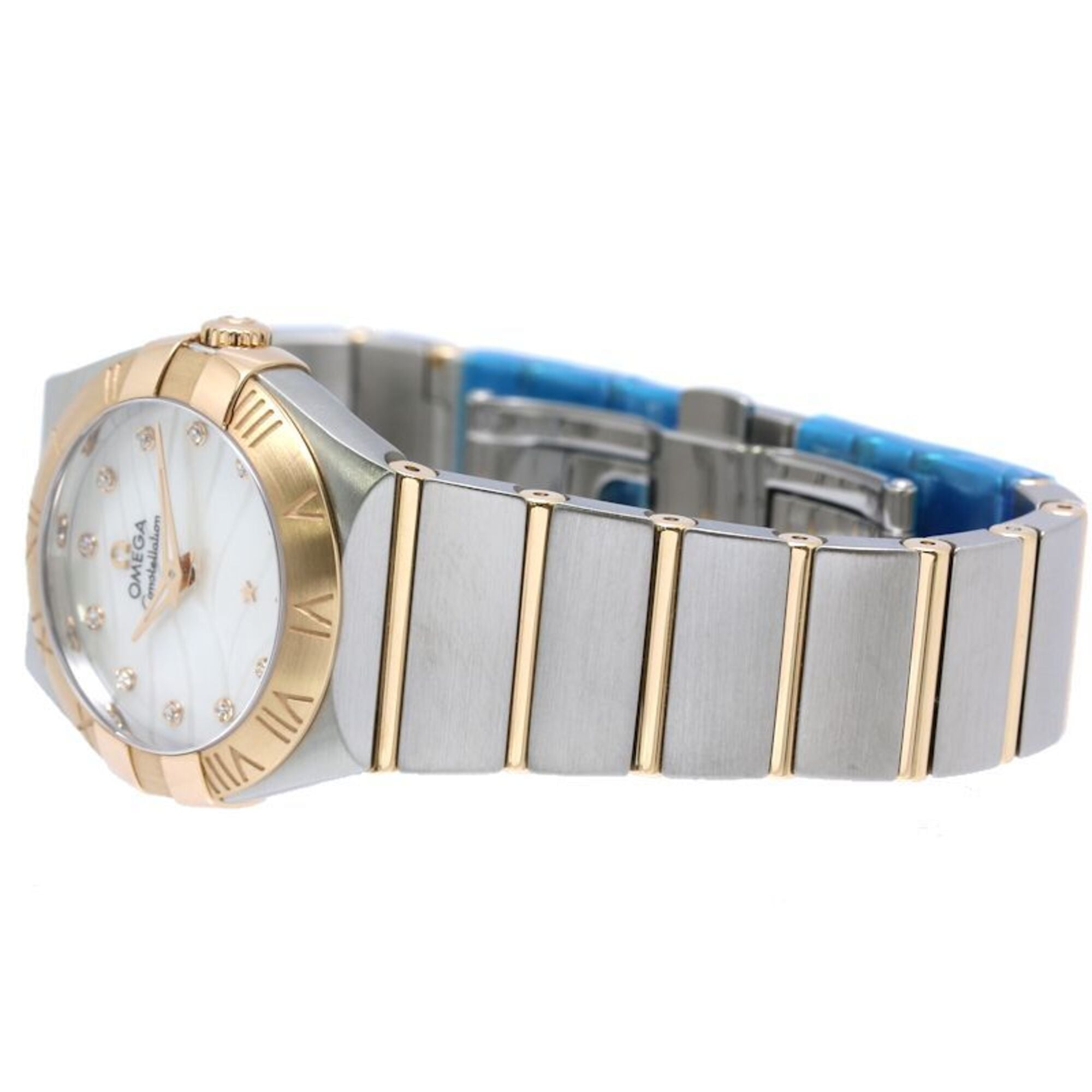 OMEGA Constellation Brushed 12P Diamond 123.20.27.60.55.006 Wo SSx18KRG Rose Gold 40557