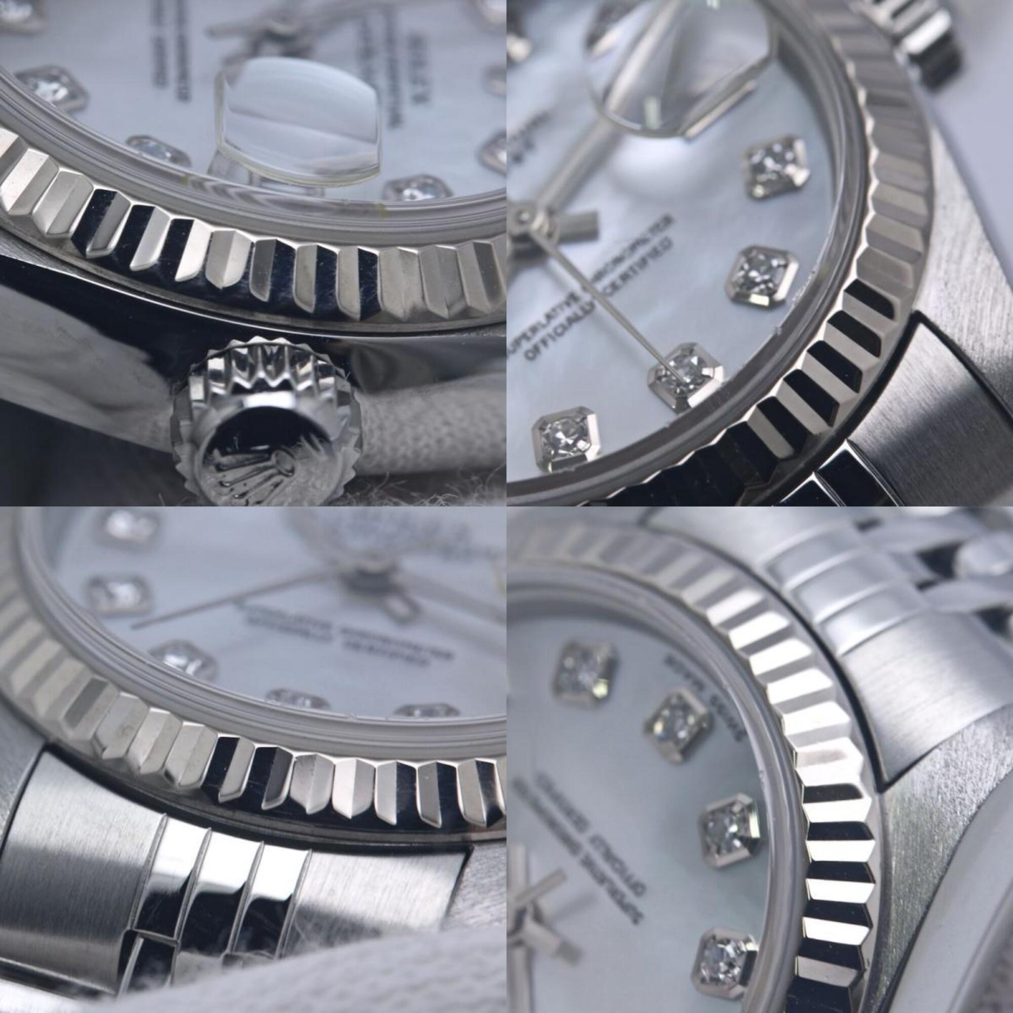 ROLEX Datejust 10P Diamond 79174NG Damenuhr aus 18 Karat Weißgold und Edelstahl 40365