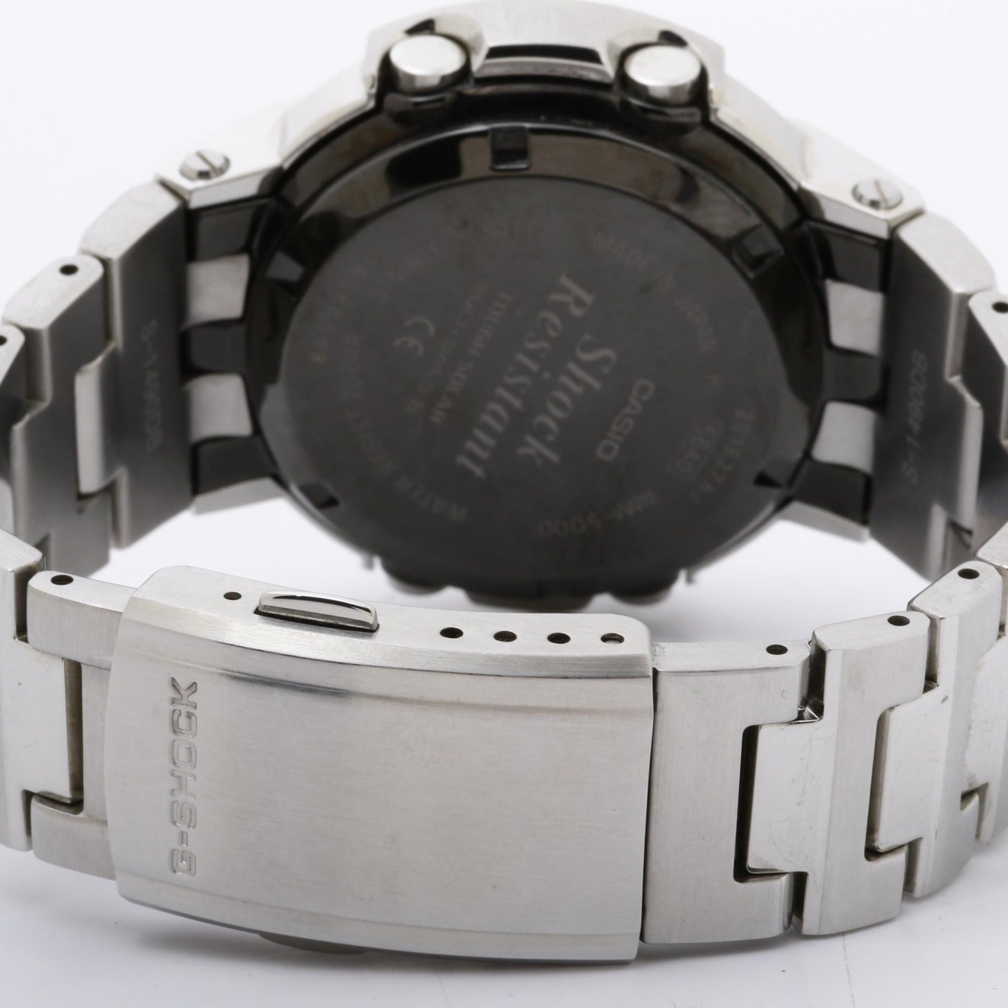 Montre Pour Hommes CASIO G-SHOCK FULL METAL série AW500, modèle AWM500D1A8JF, en acier inoxydable argenté