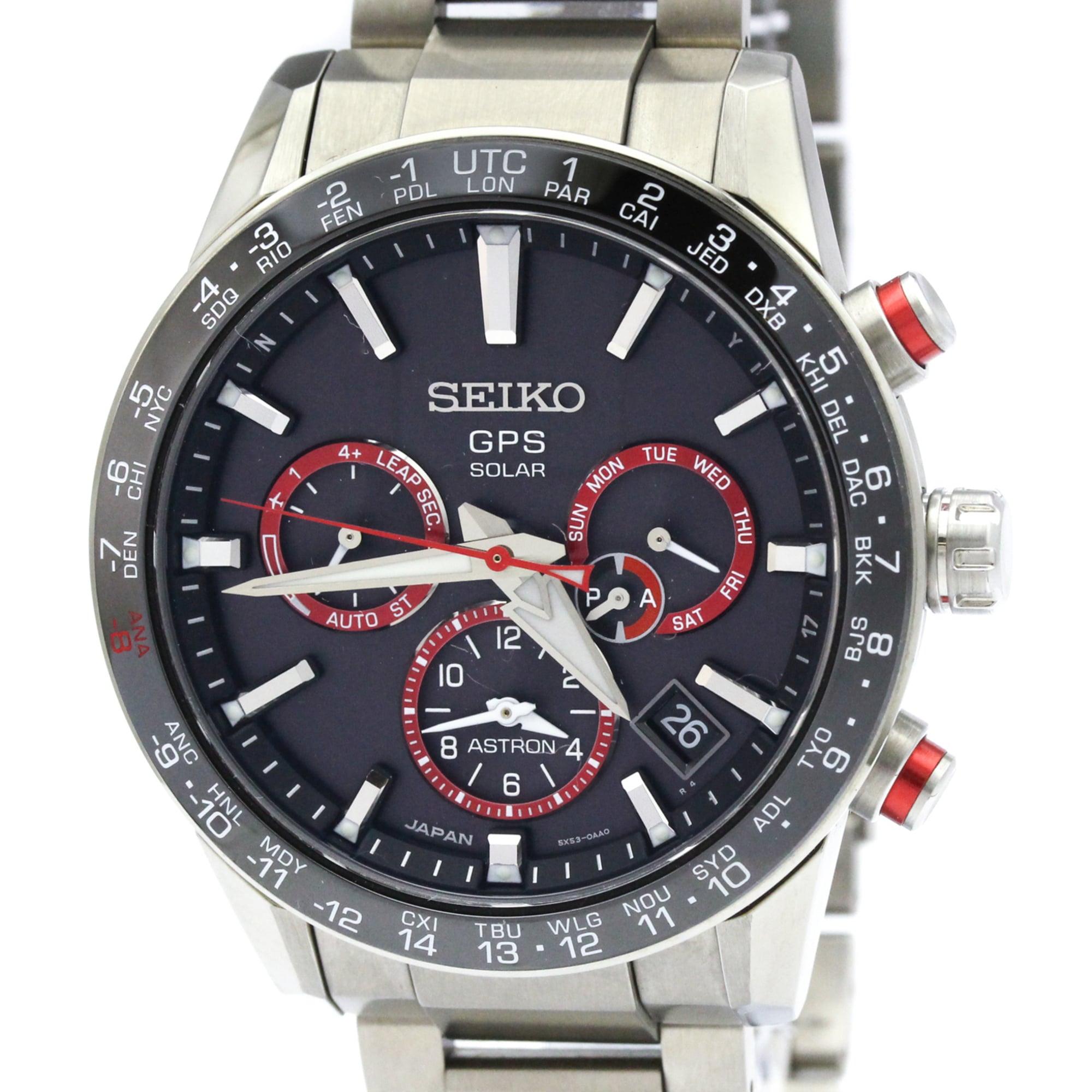 Seiko Astron SBXC017(5X53-0AF0) Black Dial 43mm Watch
