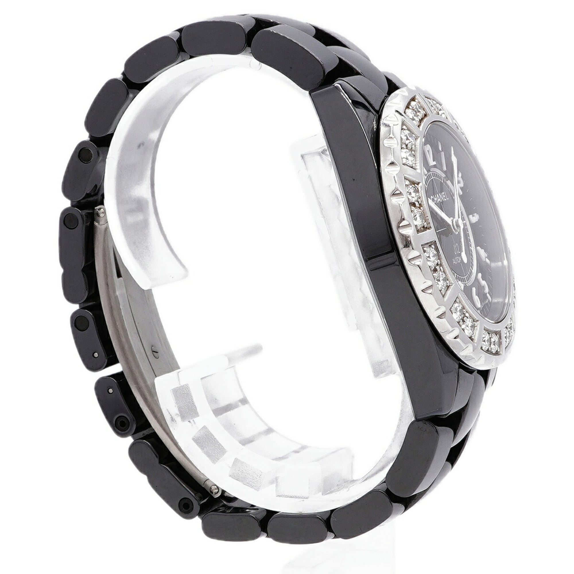 Chanel J12 Diamond Bezel H1174 Black Dial 38mm Watch