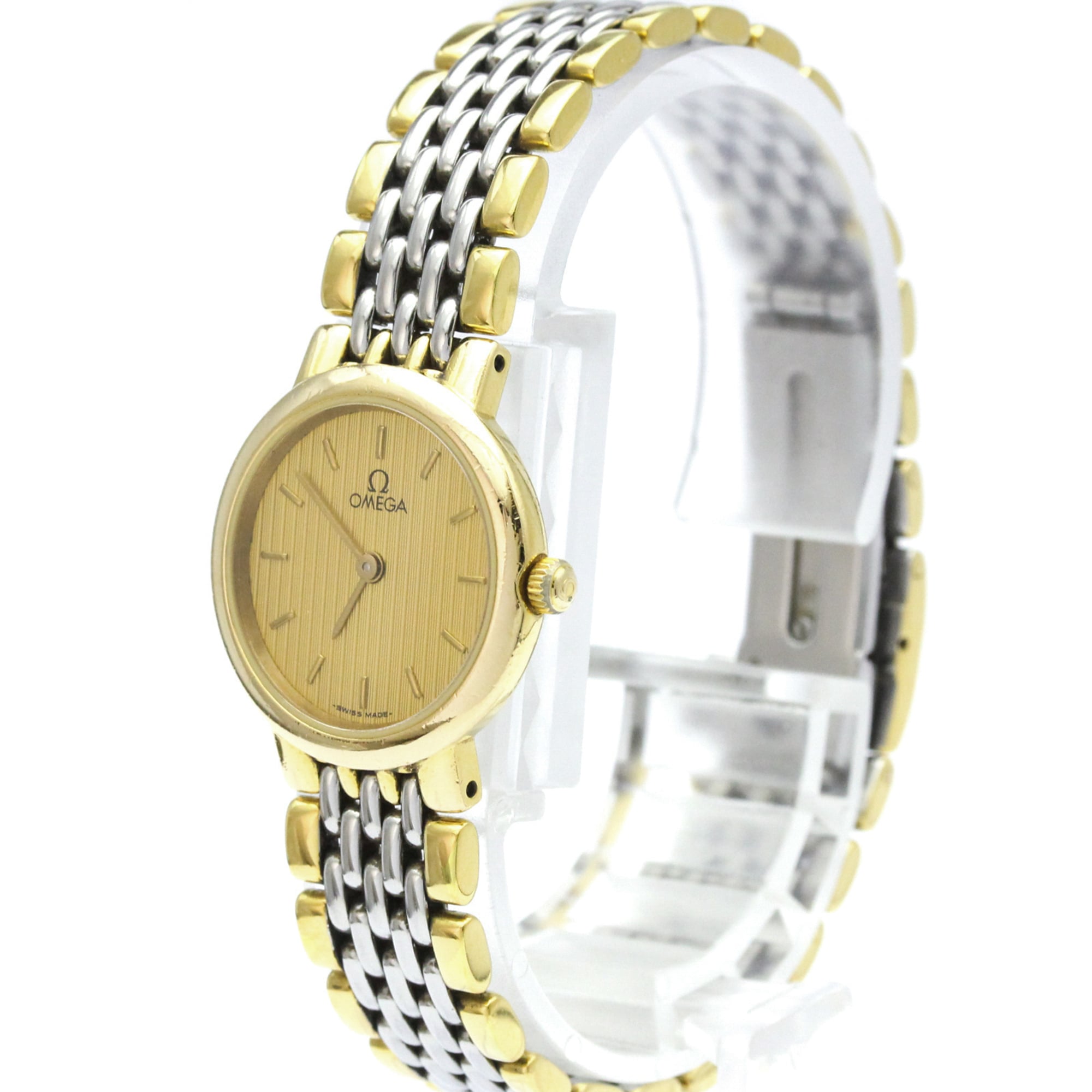 Omega De Ville 7.950.897 Gold Dial 22mm Watch