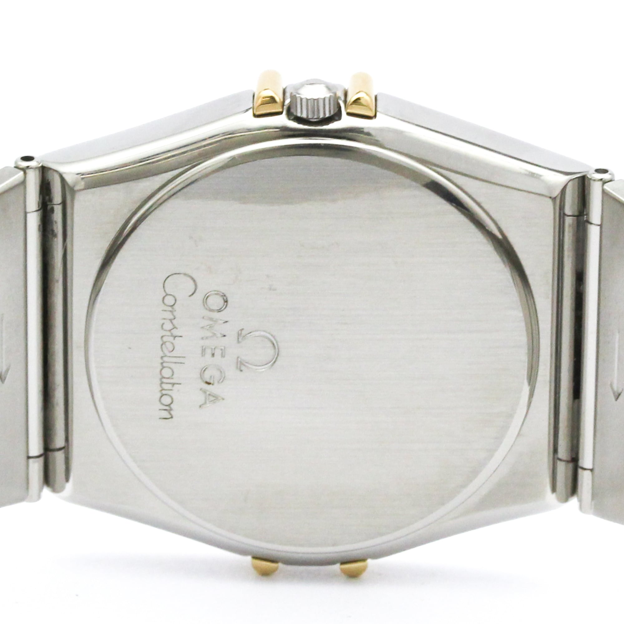 OMEGA Constellation Herrenuhr 18 Karat Gold Edelstahl Quarz 396.1070