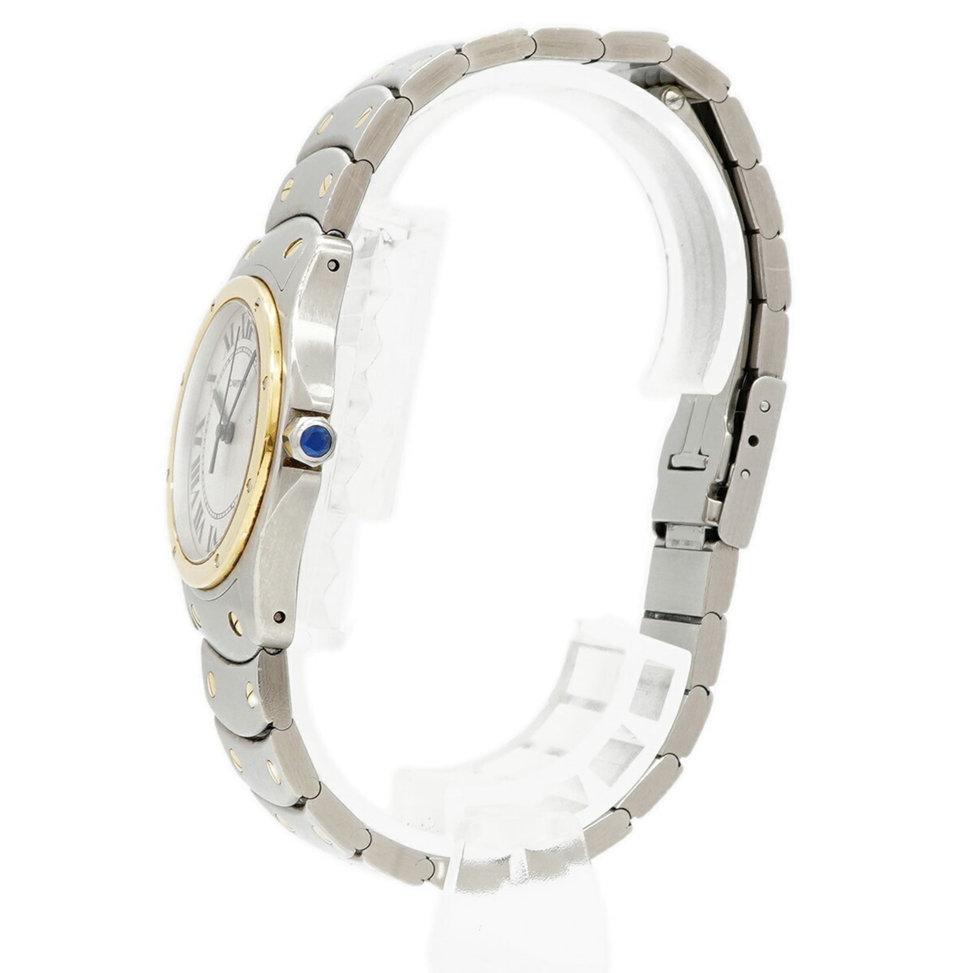 Cartier Santos Ronde MM W20037R3 Ivory Dial Watch (Boys' Size)